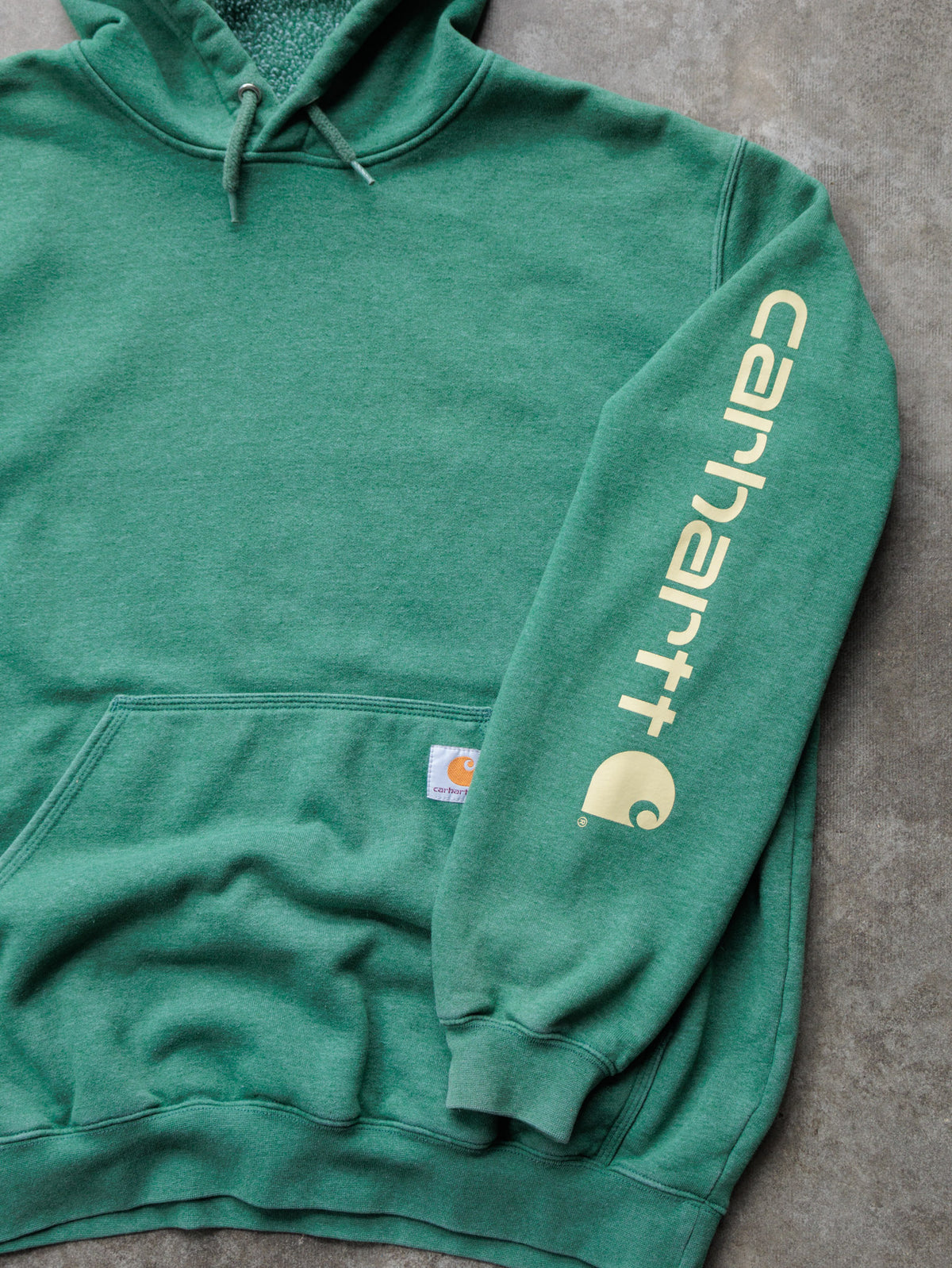 Vintage Green Carhartt Hoodie (L)