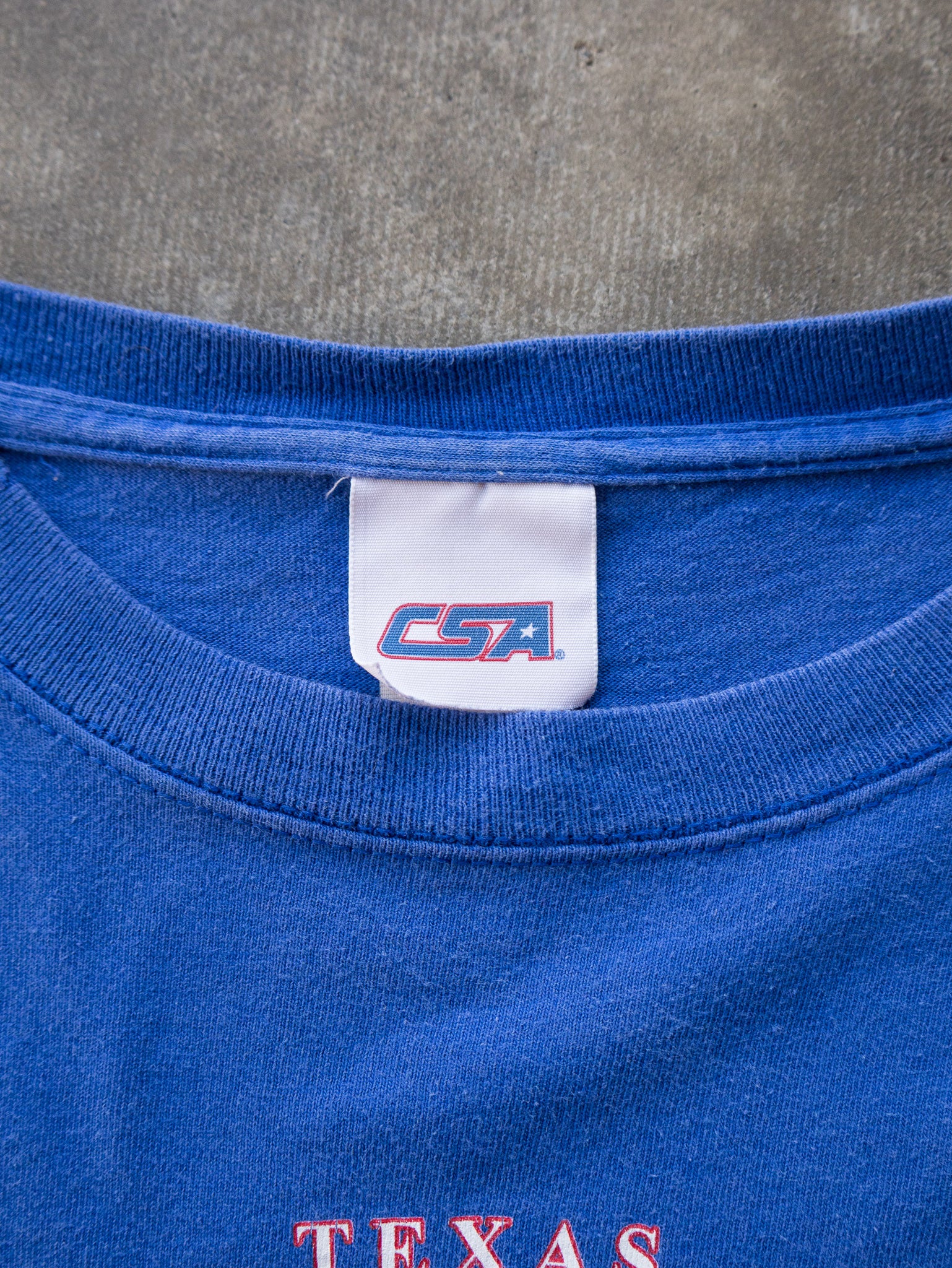 Vintage 2005 Blue Texas Rangers Tee (XL)