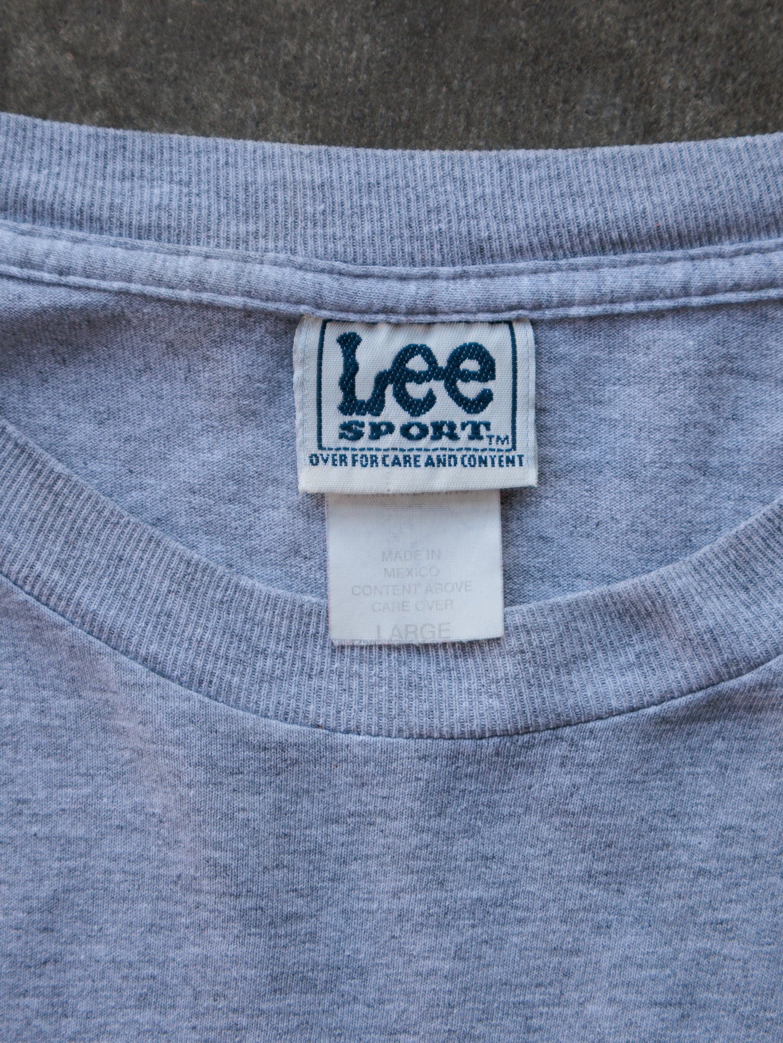 Vintage 90s Grey Lee Sport St. Louis Rams NFL Tee (L)