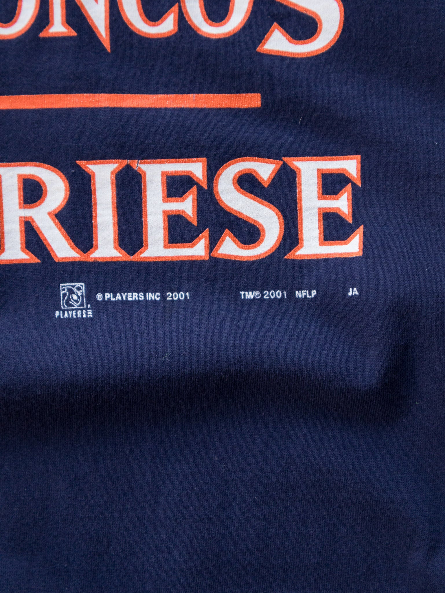 Vintage 2001 Navy Denver Broncos Brian Griese Long Sleeve (XL)