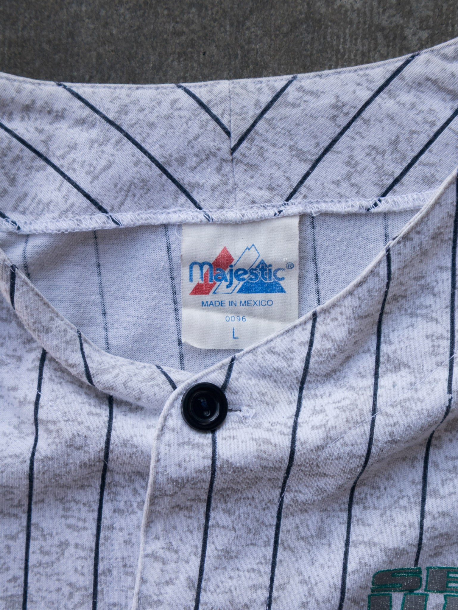 Vintage 90s Grey Seattle Mariners Baseball Jersey (L)