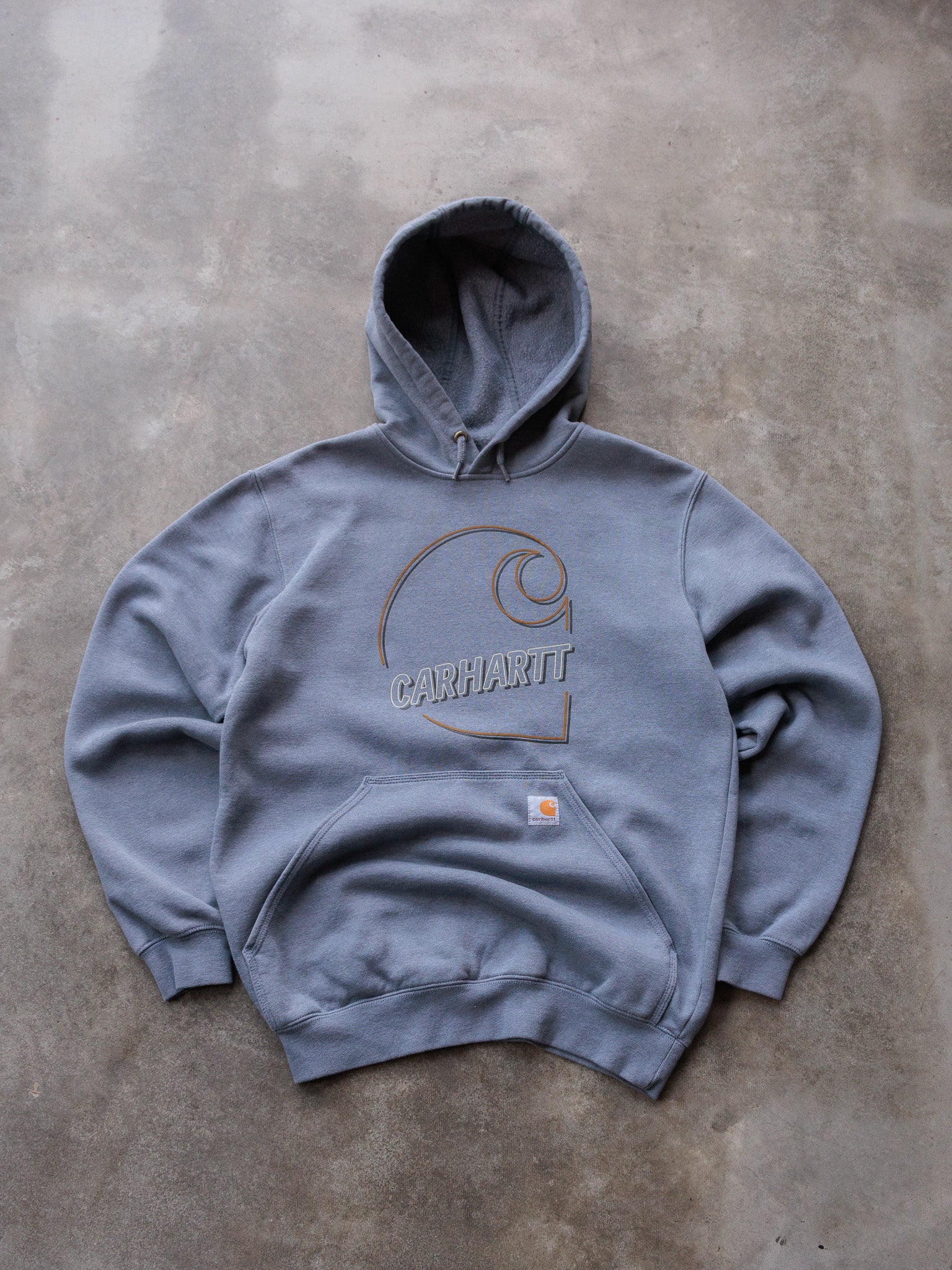 Vintage Blue Carhartt Hoodie (S)