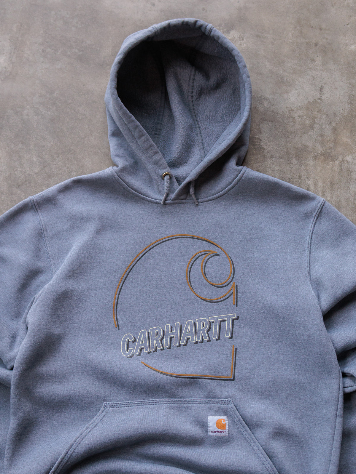 Vintage Blue Carhartt Hoodie (S)