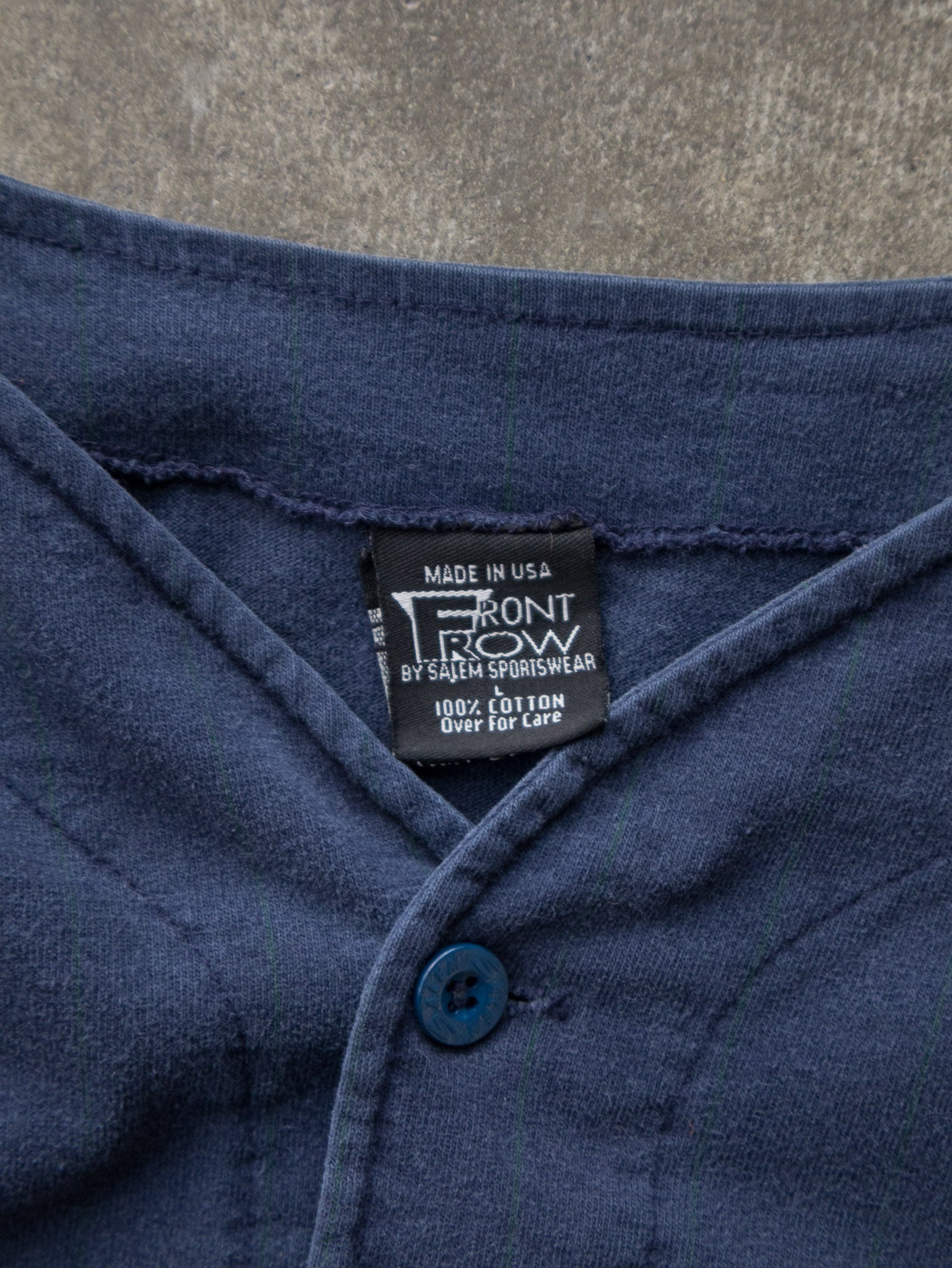 Vintage 90s Navy Notre Dame Fighting Irish Baseball Jersey (L)