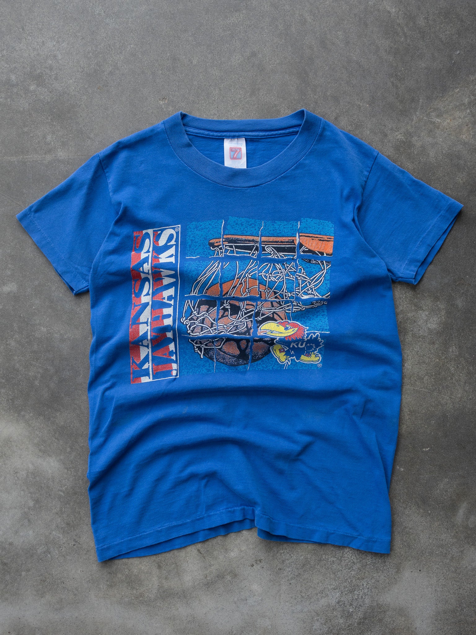 Vintage Kansas Jayhawks Basketball Tee (L)