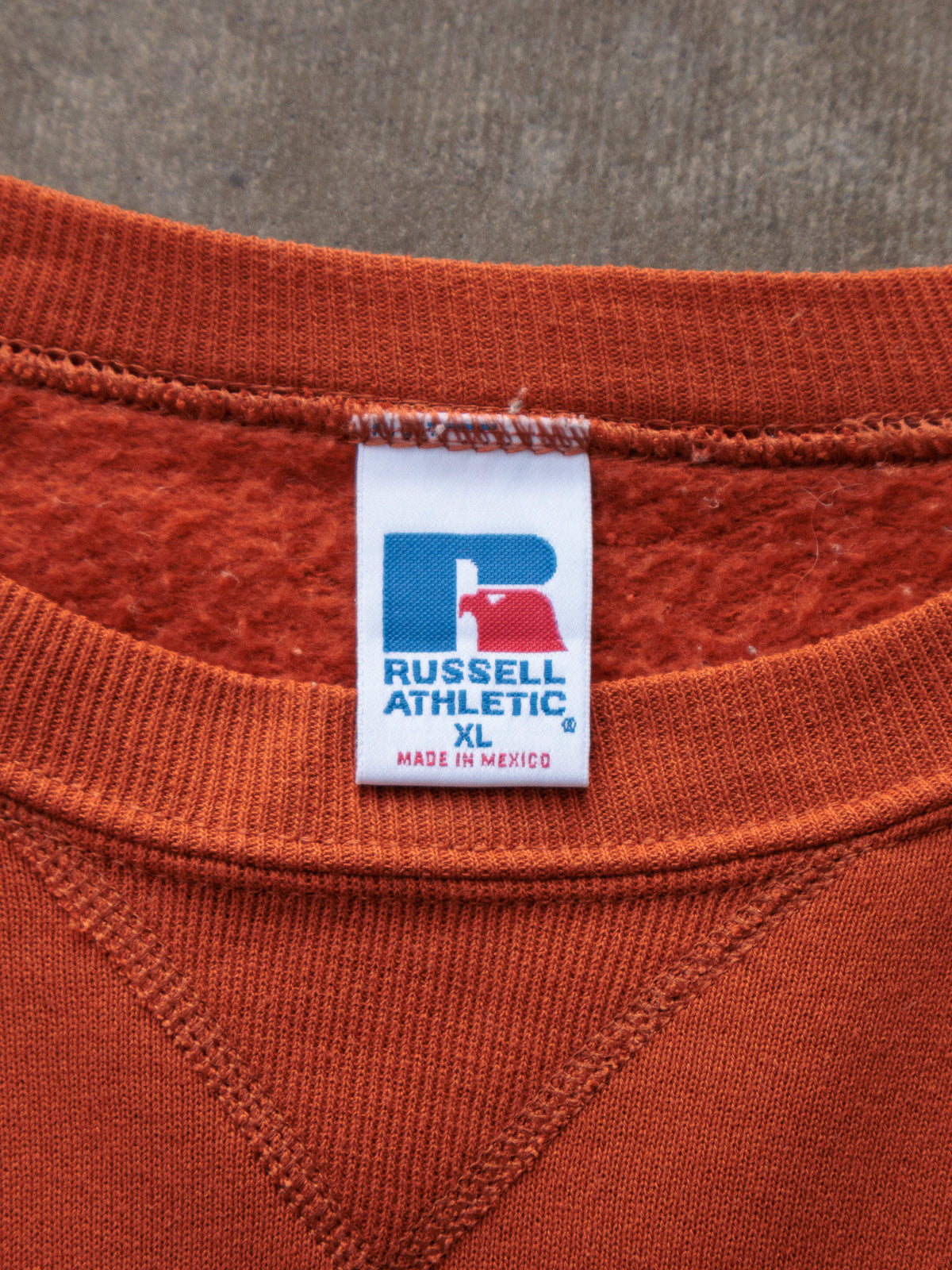 Vintage Orange Russell Athletic Sweatshirt (XL)