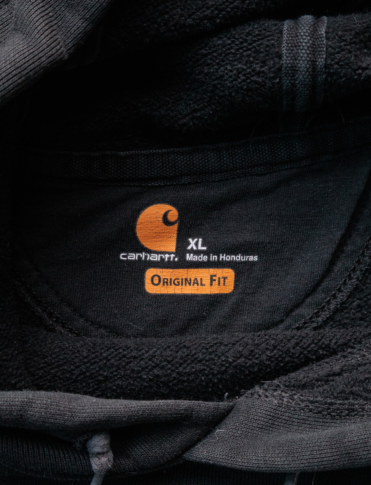 Vintage Black Carhartt Hoodie (XL)
