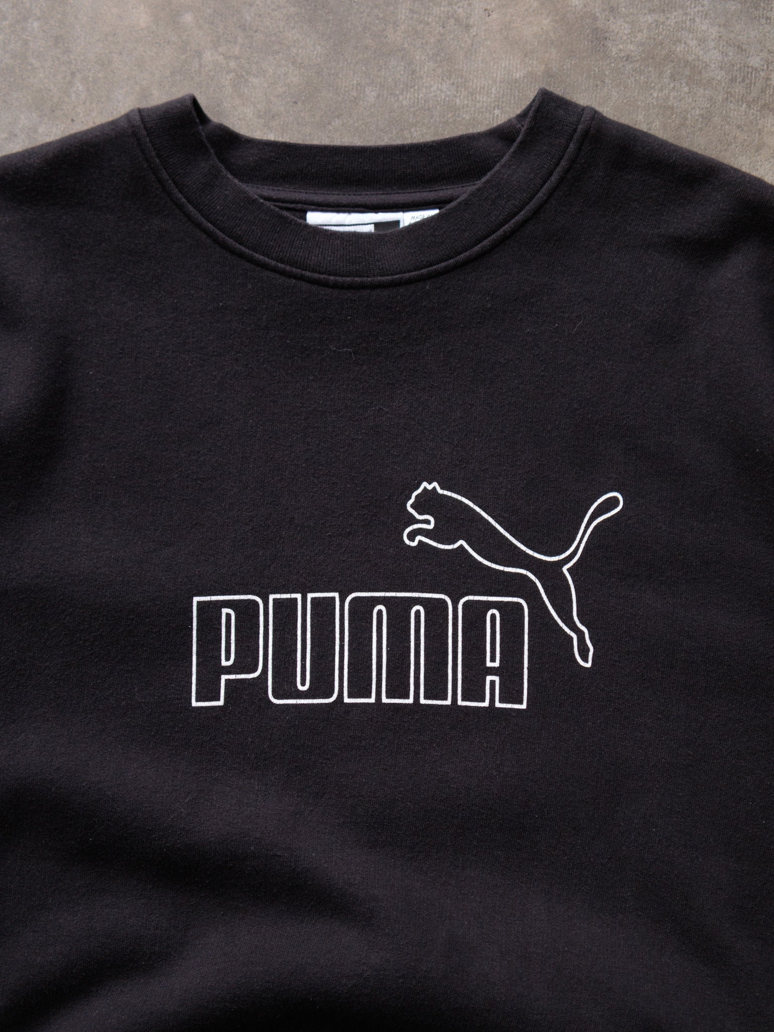 Vintage Black Puma Sweatshirt (XL)