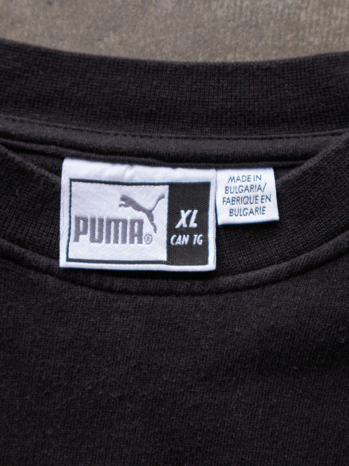 Vintage Black Puma Sweatshirt (XL)