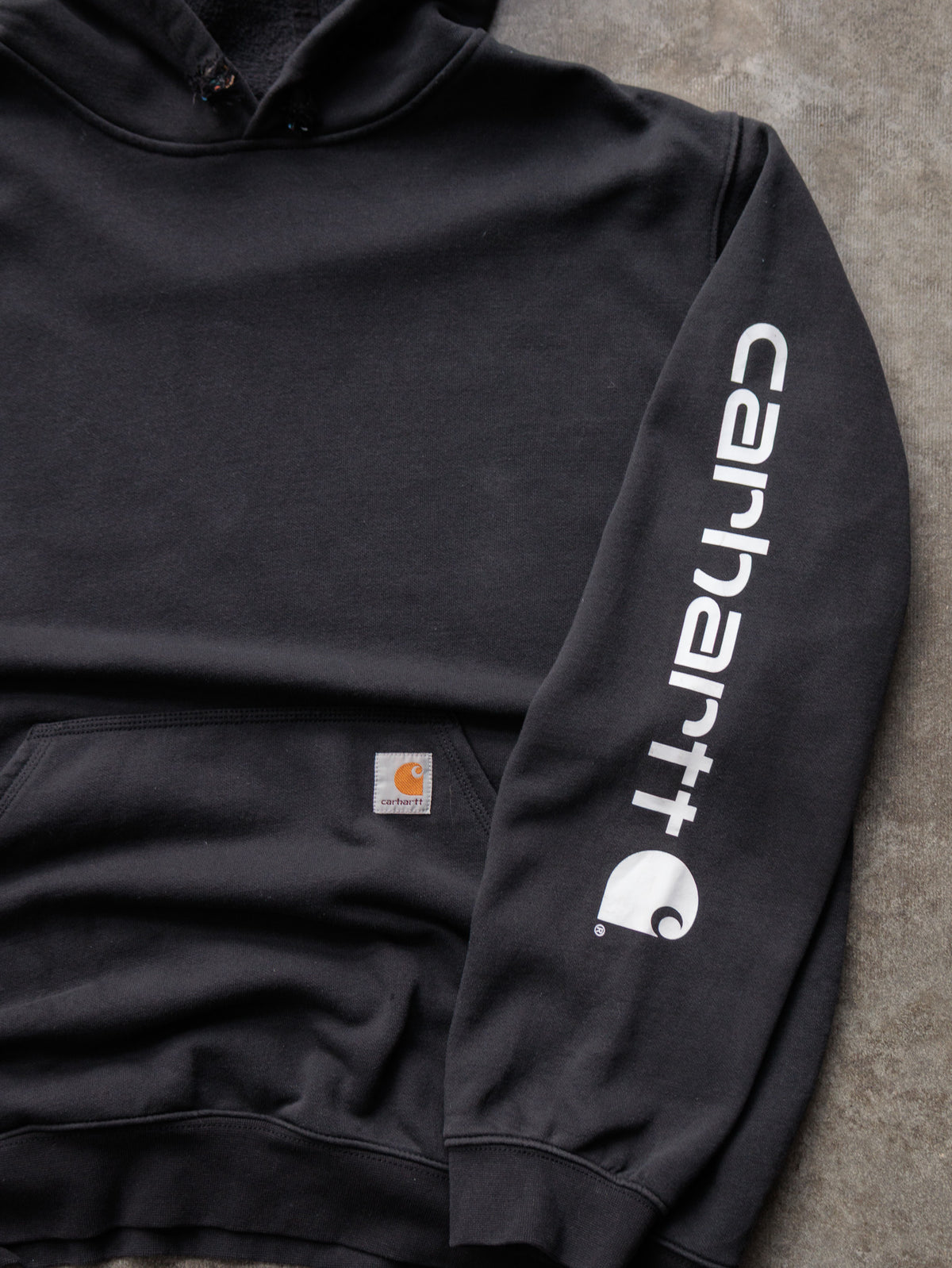 Vintage Black Carhartt Hoodie (XL)