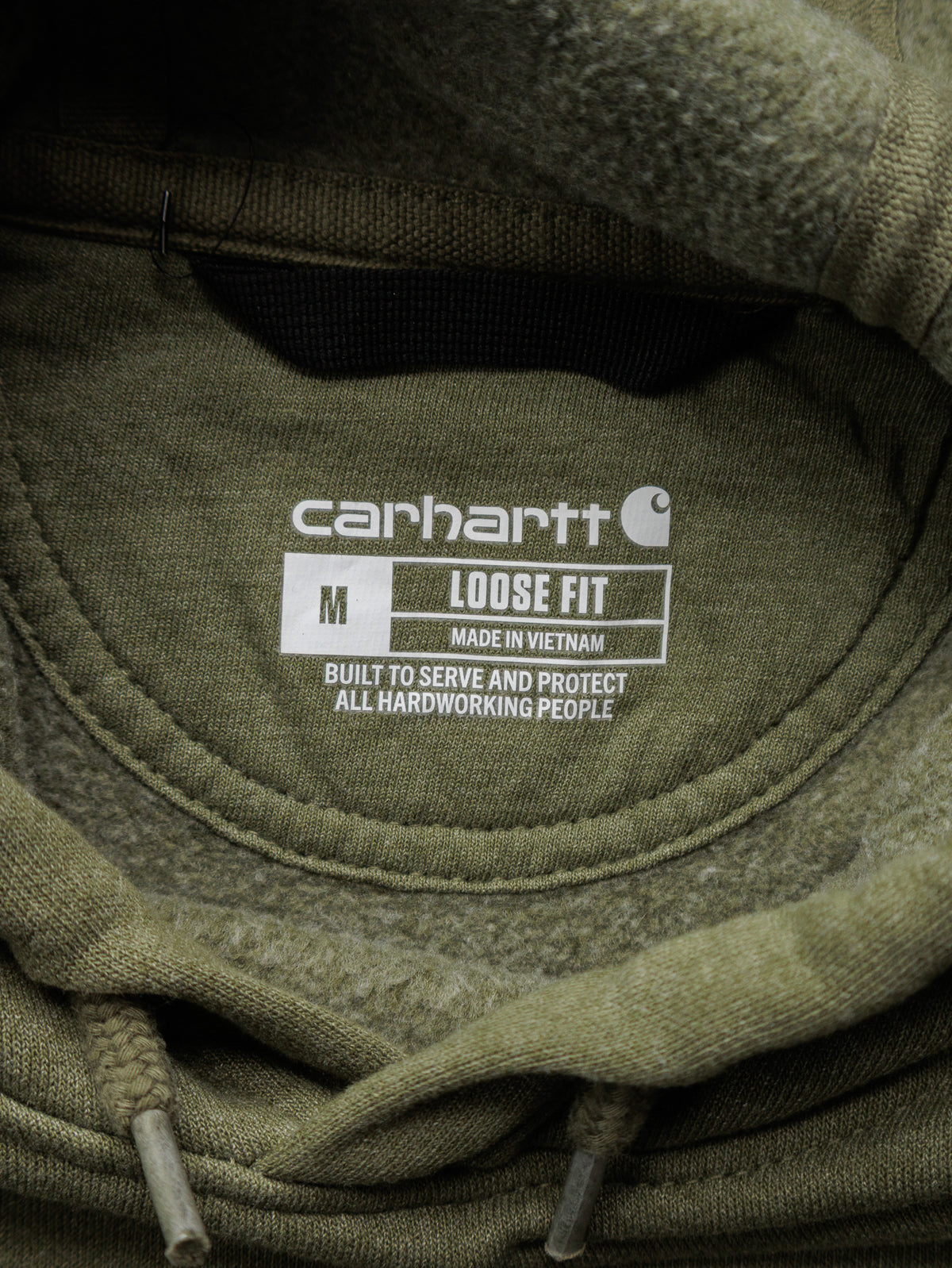 Vintage Green Carhartt Hoodie (M)
