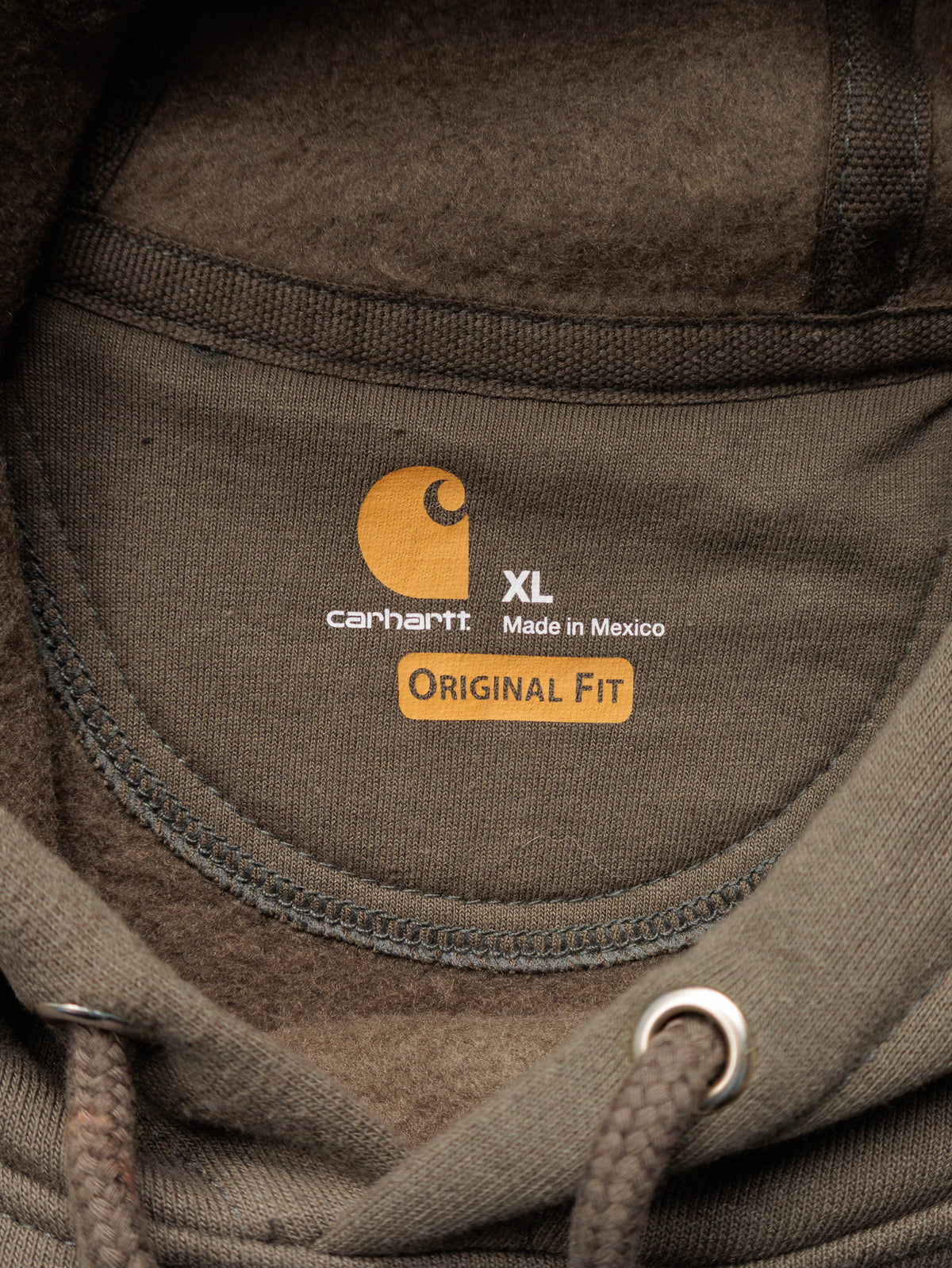 Vintage Green Carhartt Hoodie (XL)