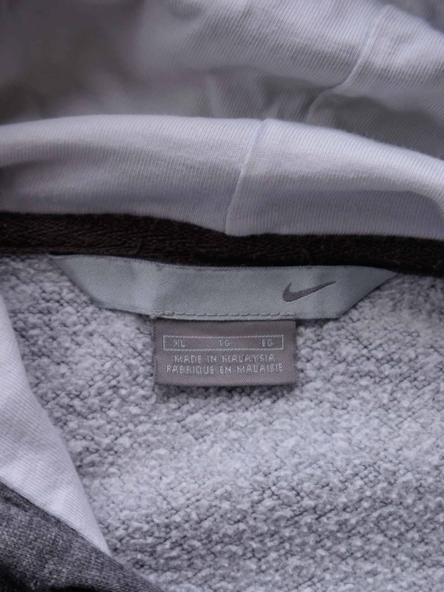 Vintage 00s Grey Nike Hoodie (XL)
