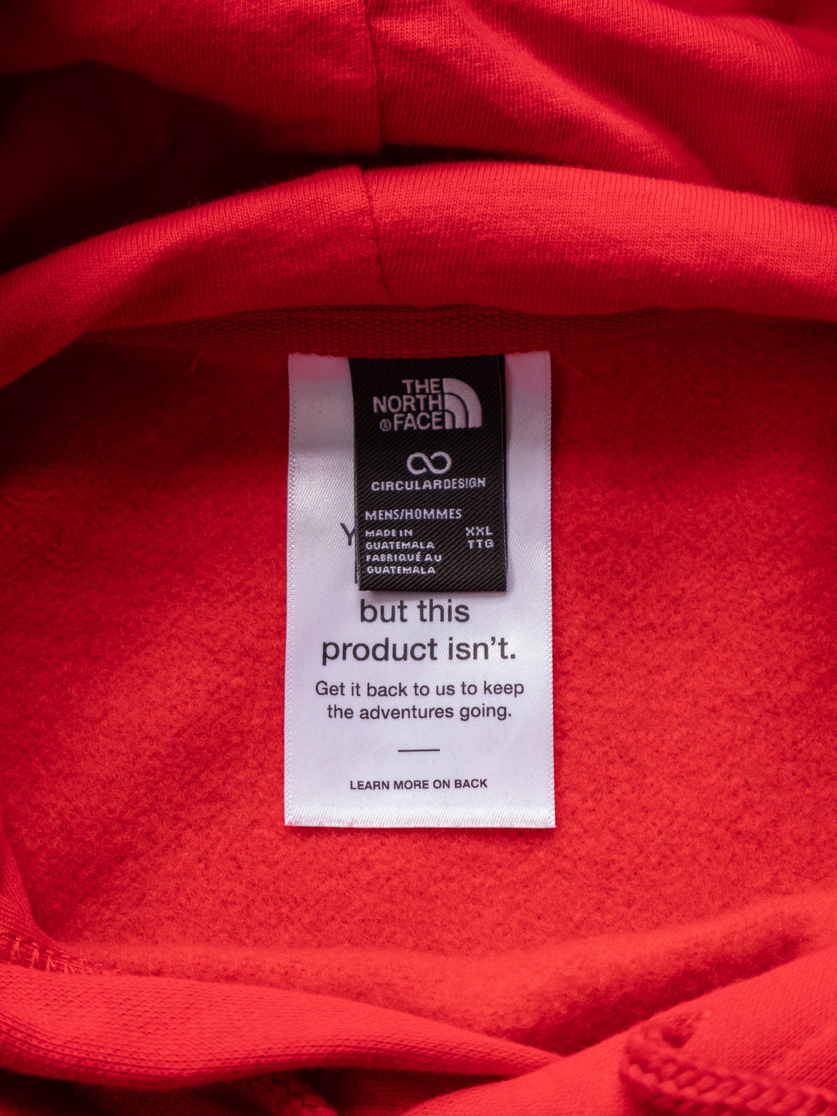 Red The North Face Hoodie (2XL)