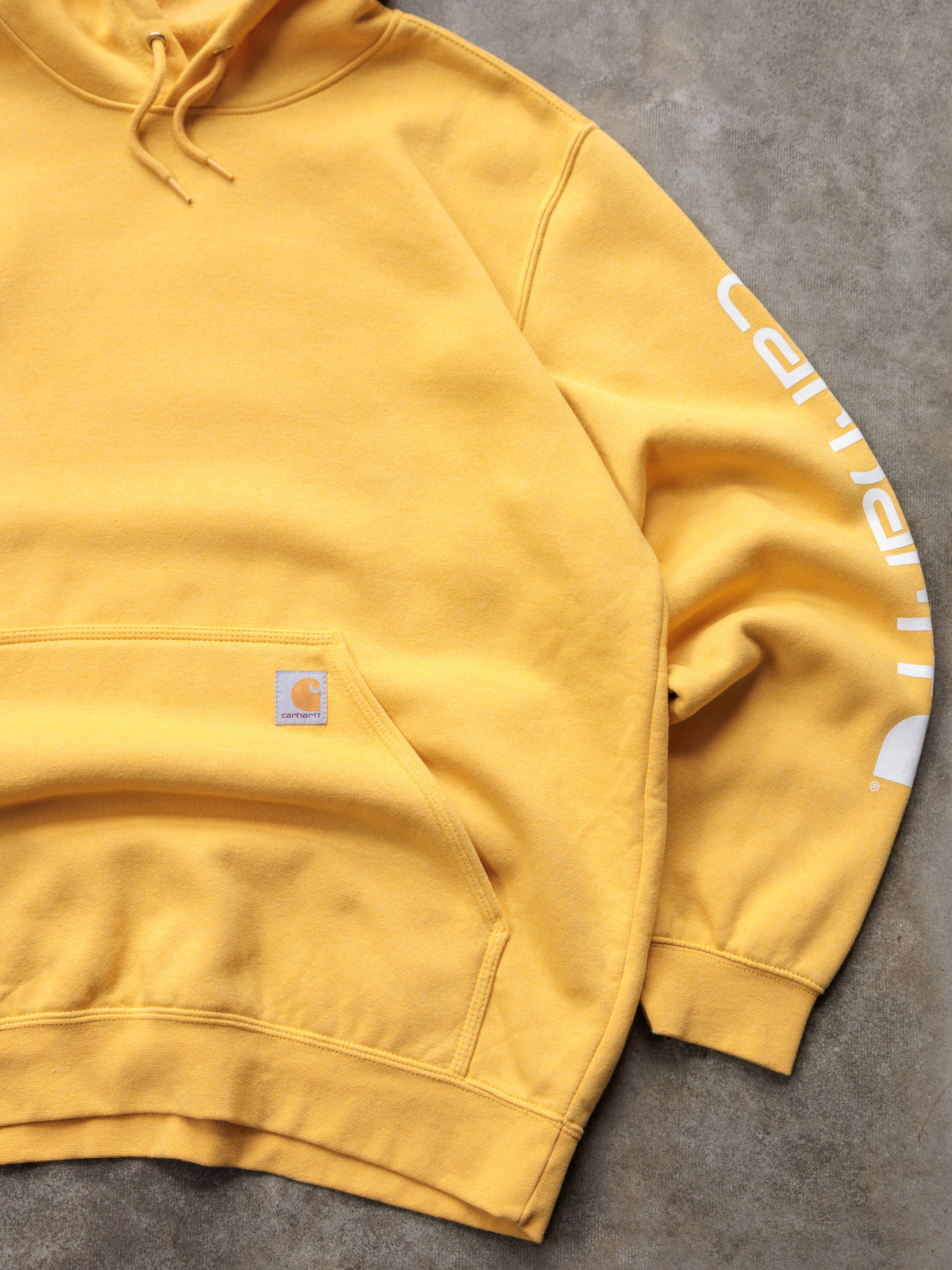 Vintage Yellow Carhartt Hoodie (L)