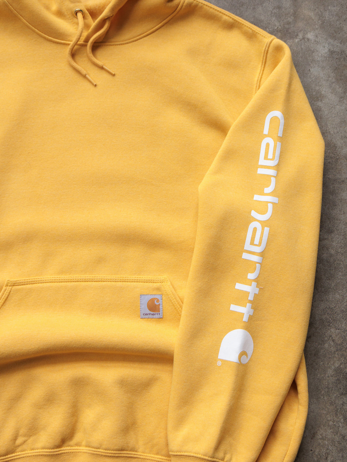 Vintage Yellow Carhartt Hoodie (L)
