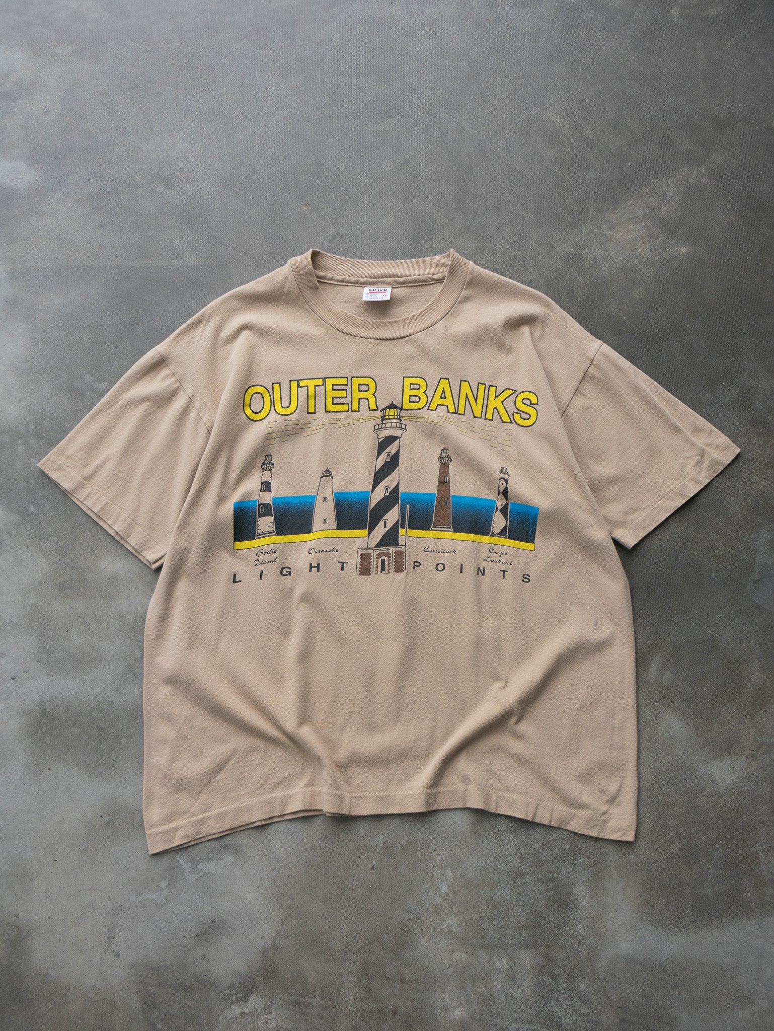 Vintage Outer Banks Lighthouses Tee (XL)