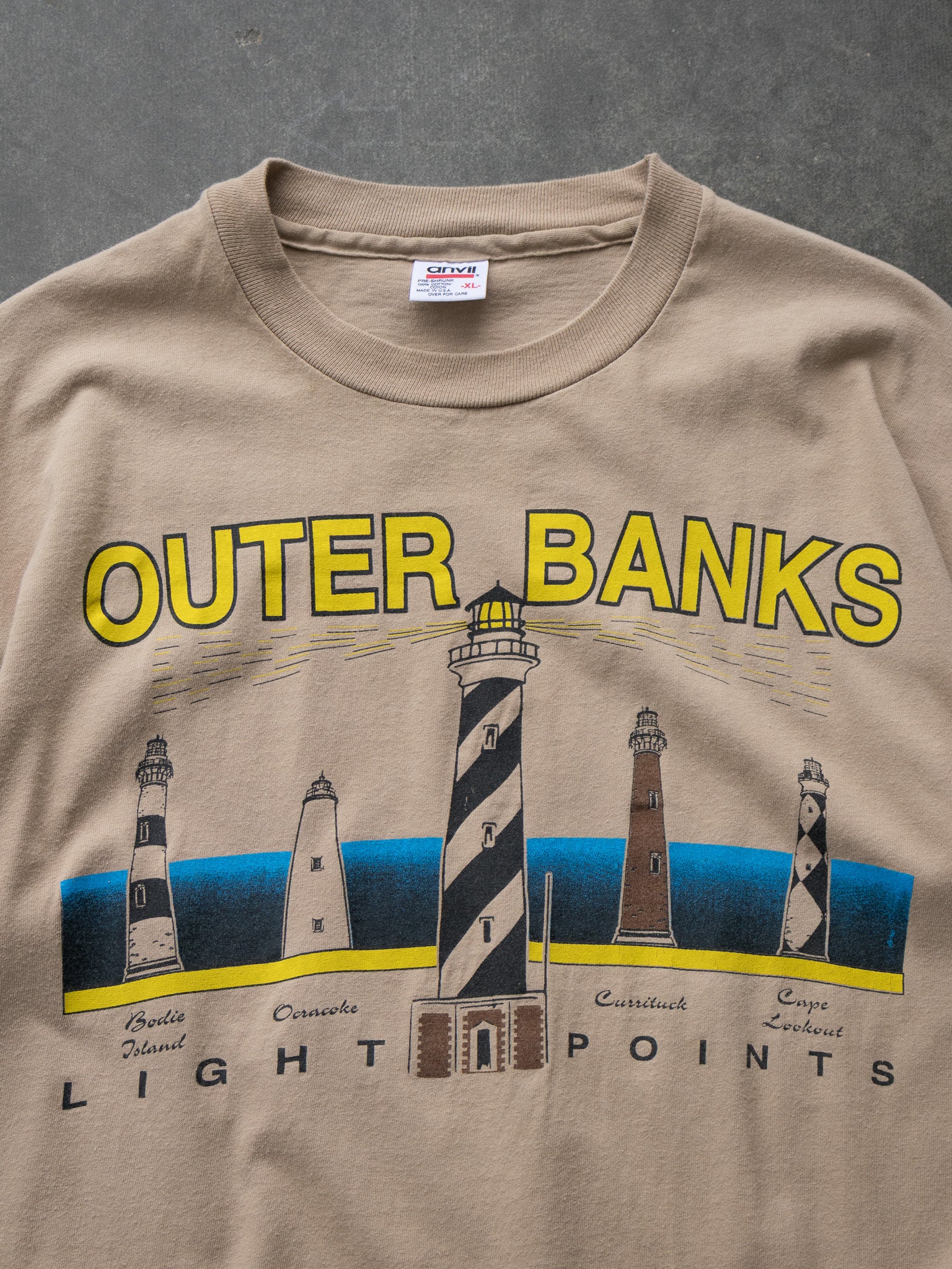 Vintage Outer Banks Lighthouses Tee (XL)