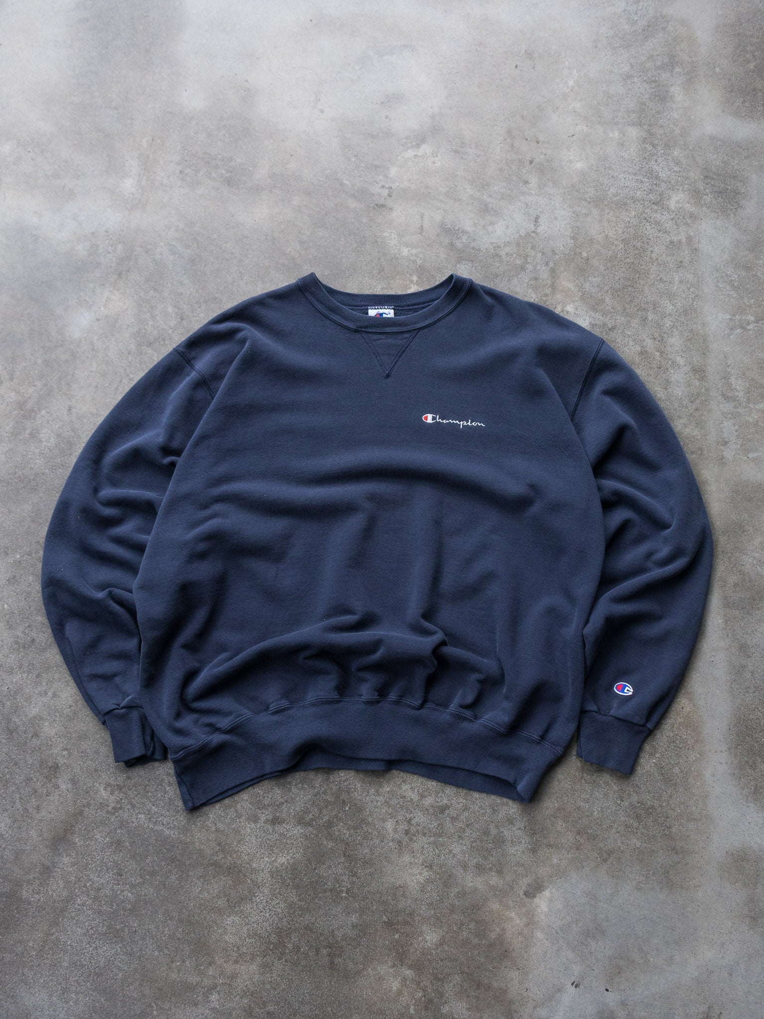 Vintage 90s Navy Champion Sweatshirt (2XL)