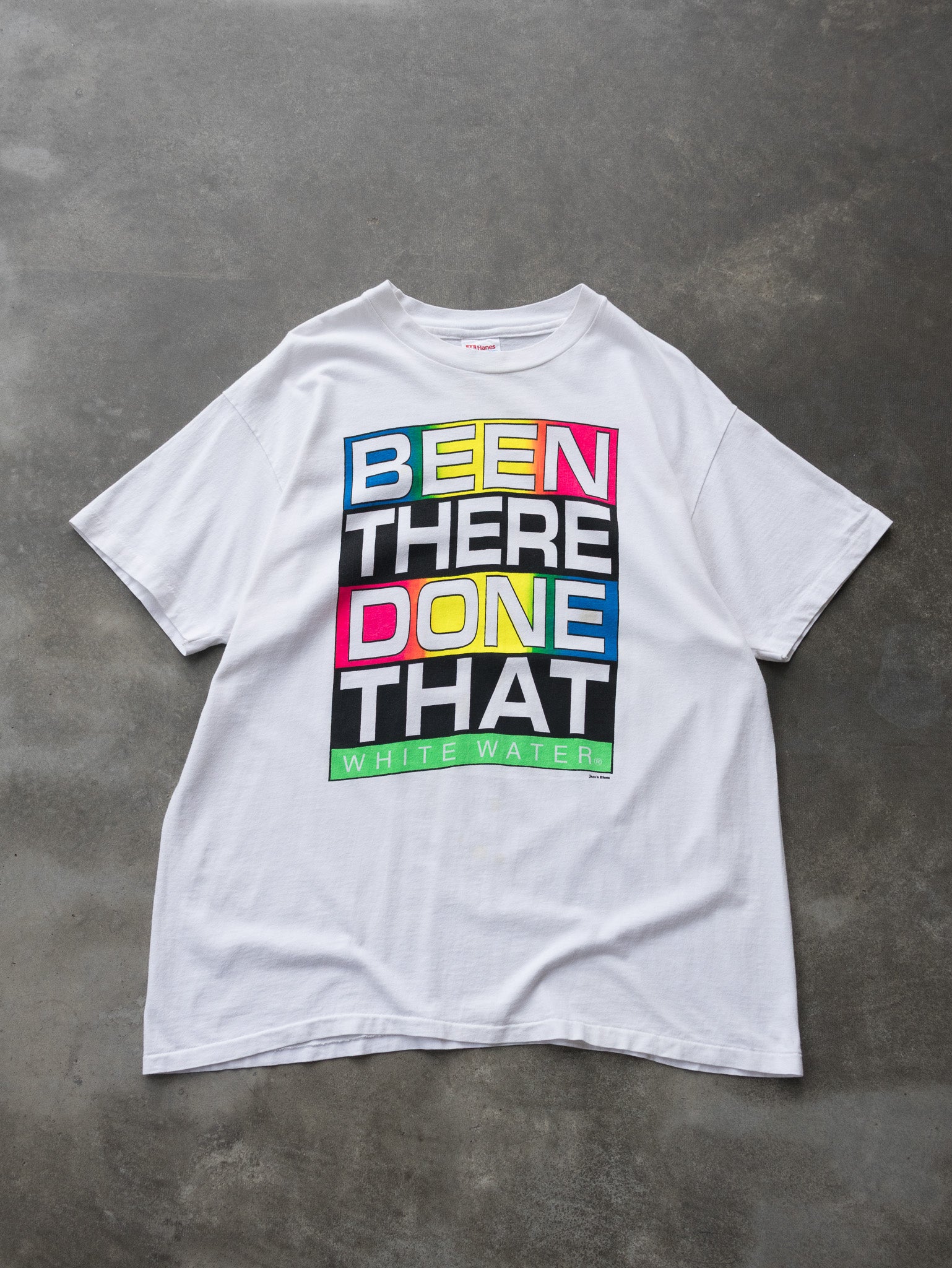 Vintage Been There Done That White Water Tee (XL)