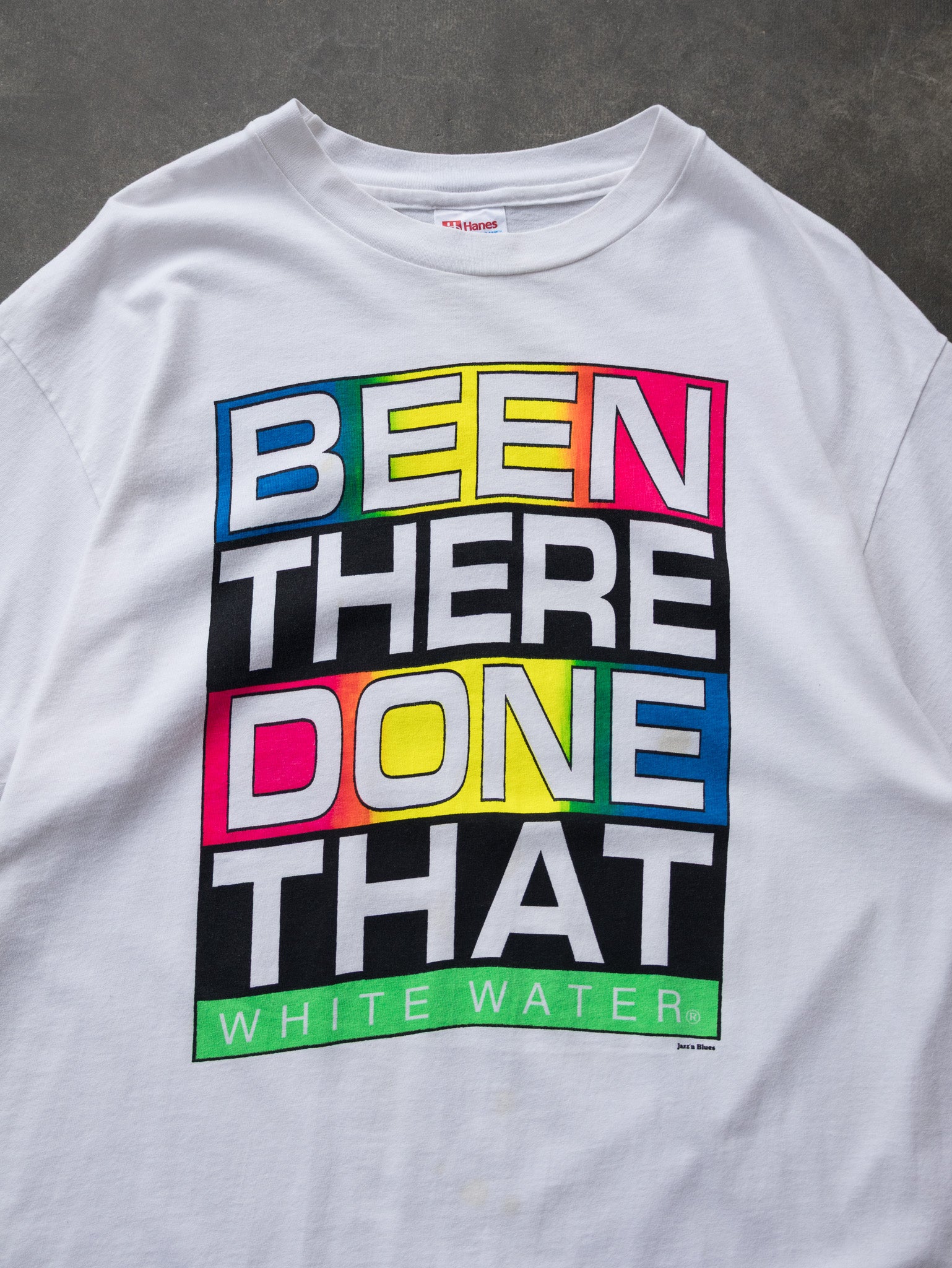Vintage Been There Done That White Water Tee (XL)