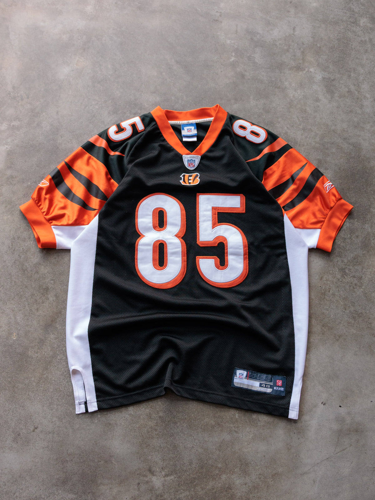 Vintage 00s Black Reebok Cincinnati Bengals C. Johnson Jersey (L)