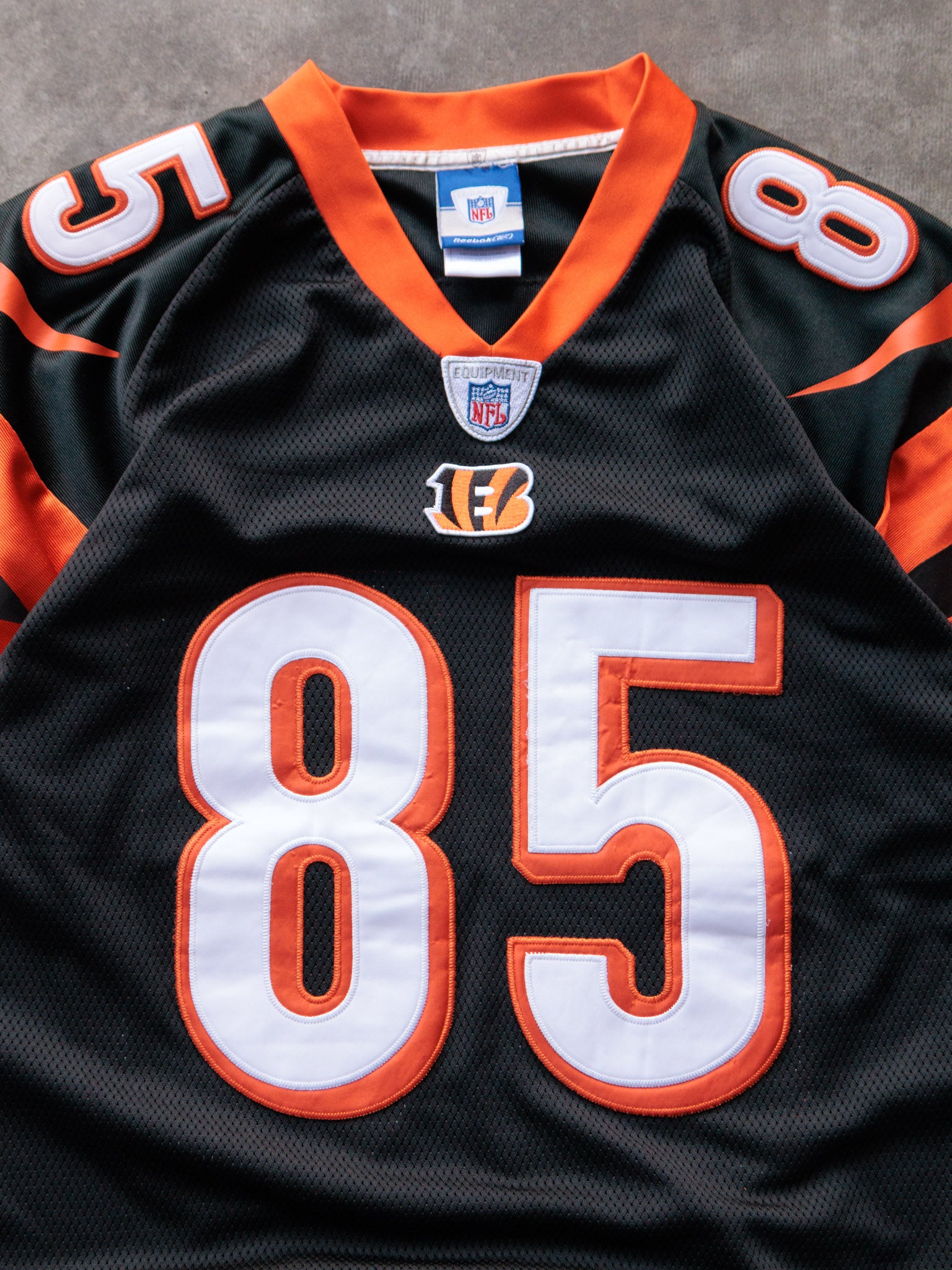 Vintage 00s Black Reebok Cincinnati Bengals C. Johnson Jersey (L)
