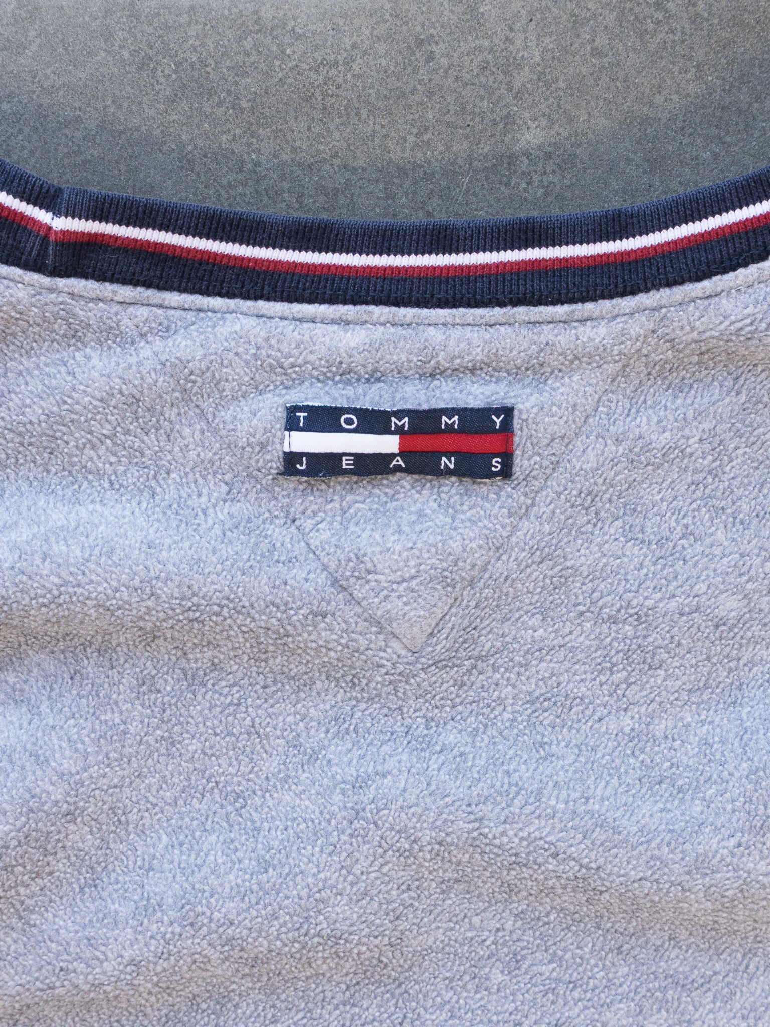 Vintage Grey Tommy Jeans Fleece (L)