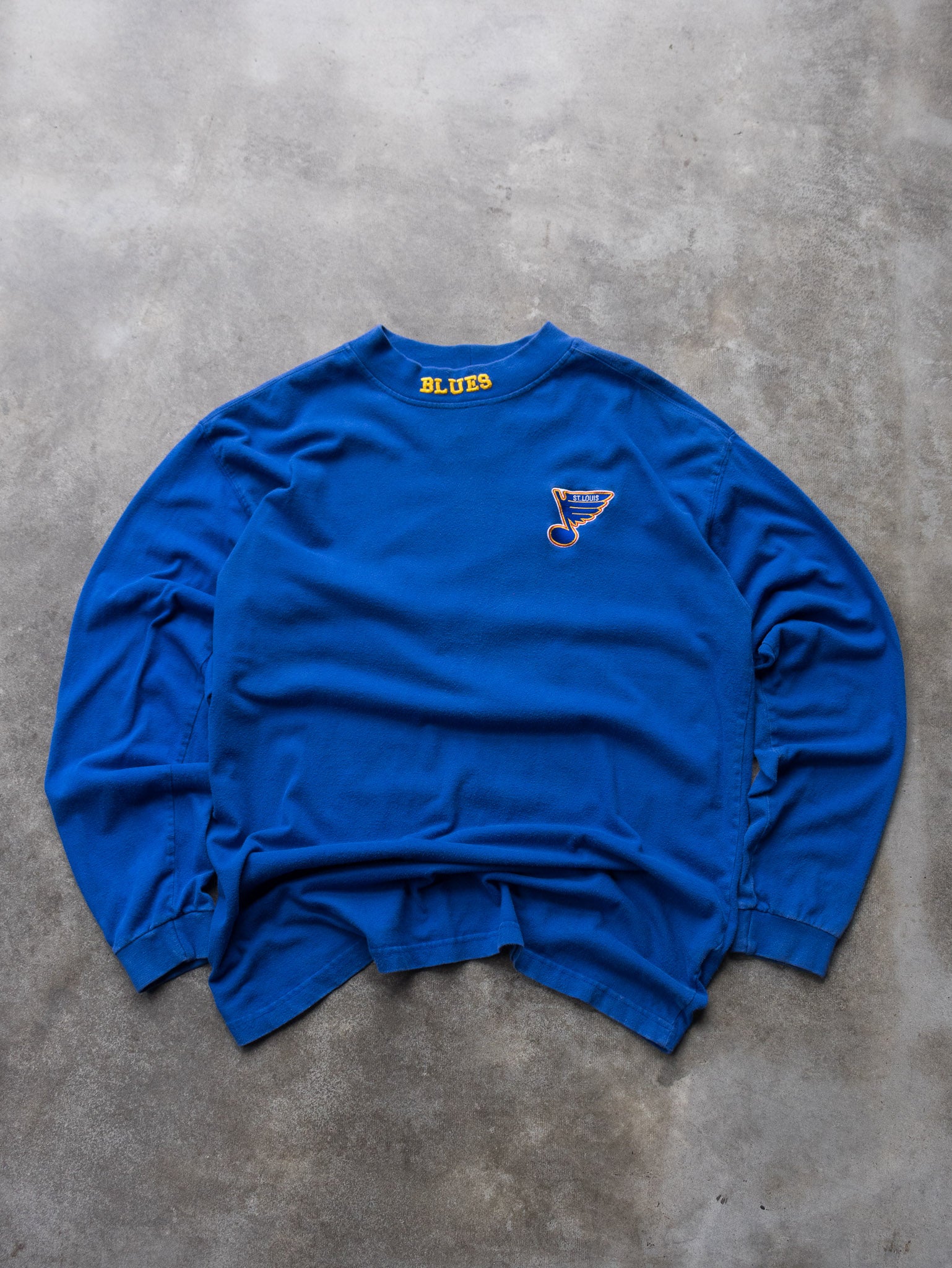 Vintage 90s Starter St. Louis Blues Mock Neck Long Sleeve (2XL)