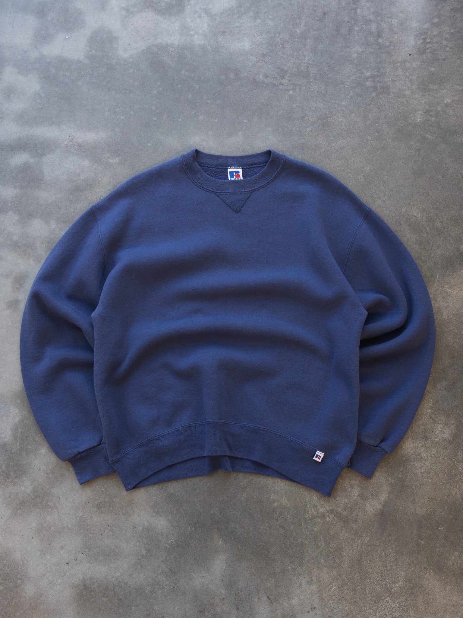 Vintage 90s Russell Athletic Navy Sweatshirt (M)