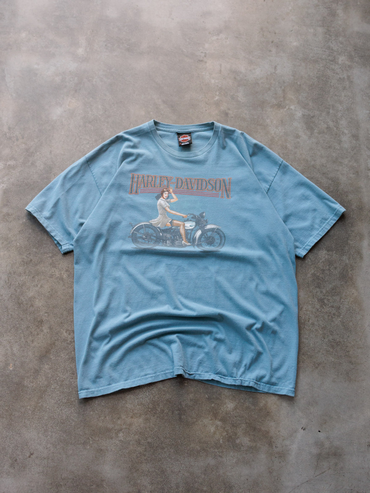 Vintage Blue Harley-Davidson New Berlin Wisconsin Tee (XL)