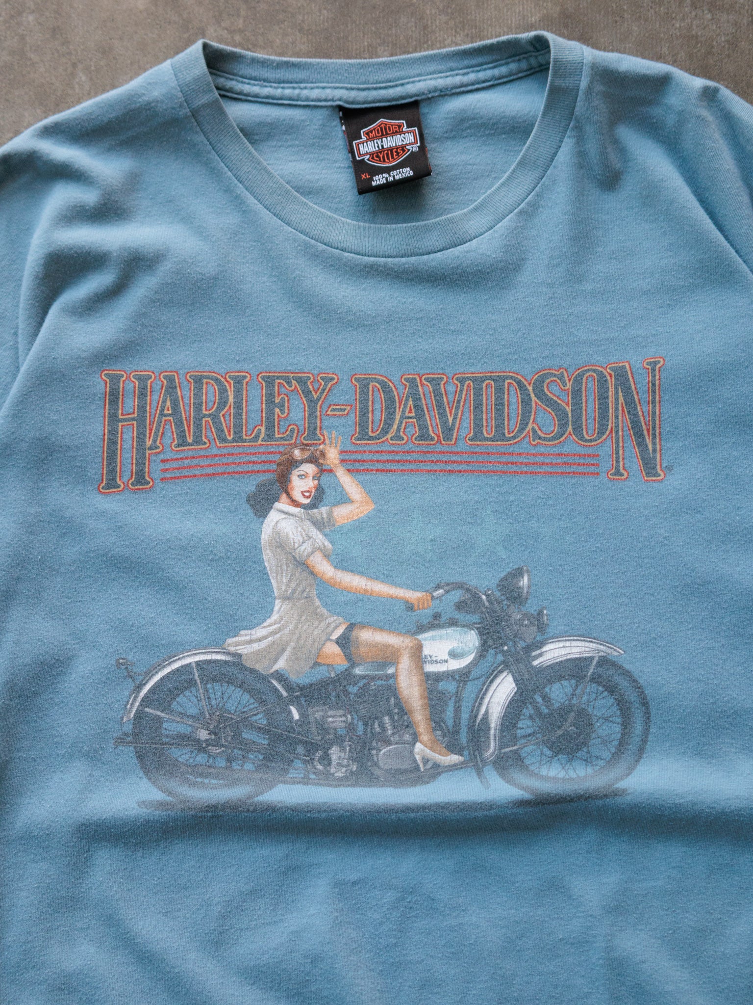 Vintage Blue Harley-Davidson New Berlin Wisconsin Tee (XL)