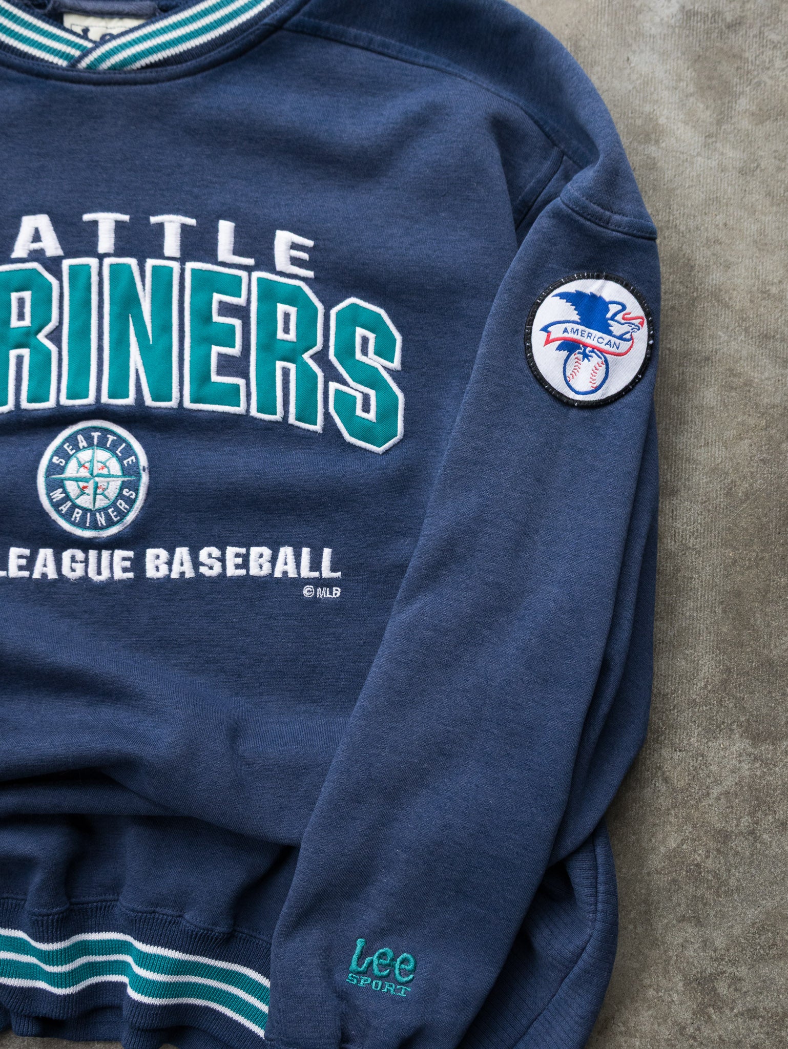 Vintage 90s Navy Seattle Mariners Sweatshirt (L)