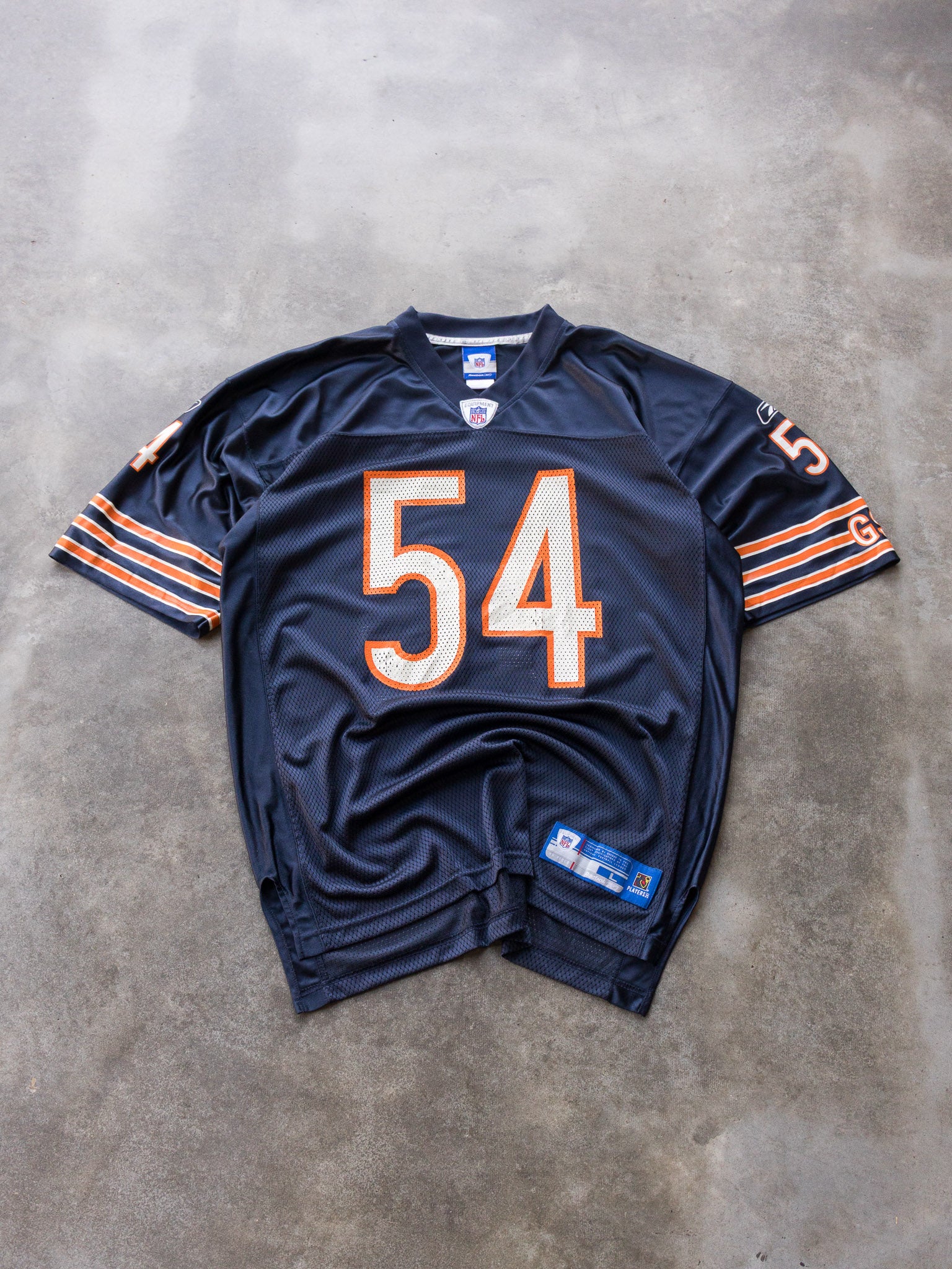 Vintage 00s Navy Reebok Chicago Bears Brian Urlacher NFL Jersey (L)