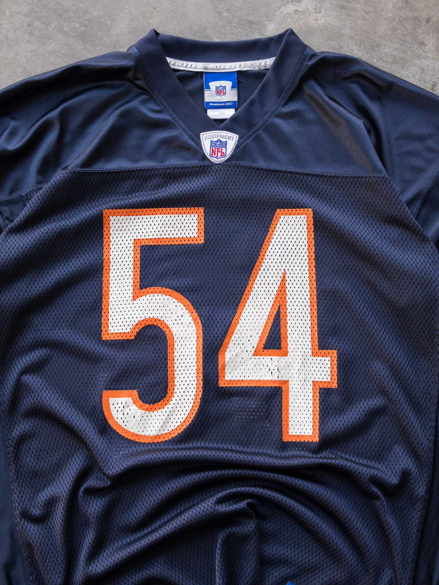 Vintage 00s Navy Reebok Chicago Bears Brian Urlacher NFL Jersey (L)