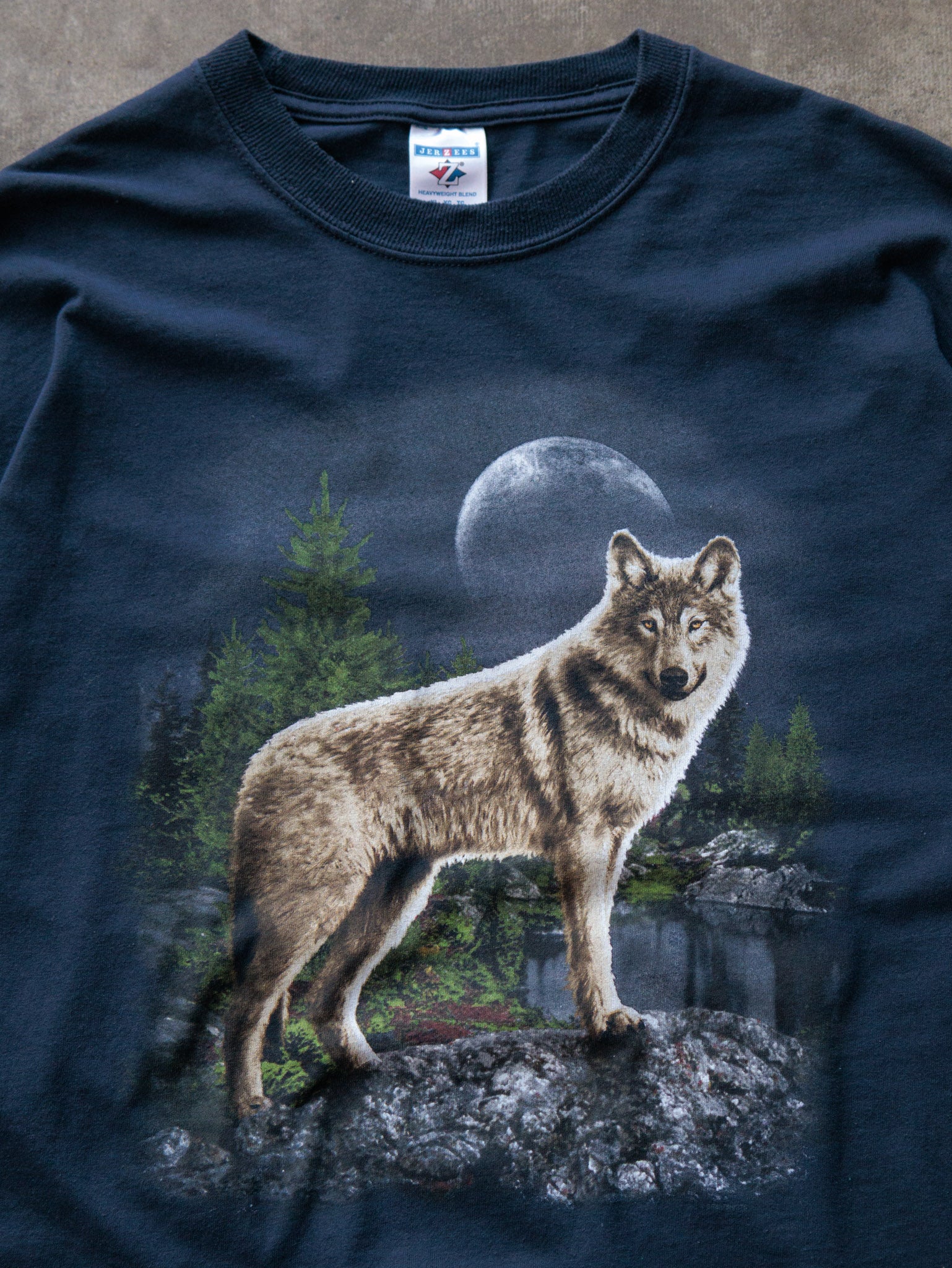 Vintage Navy Wolf Tee (XL)