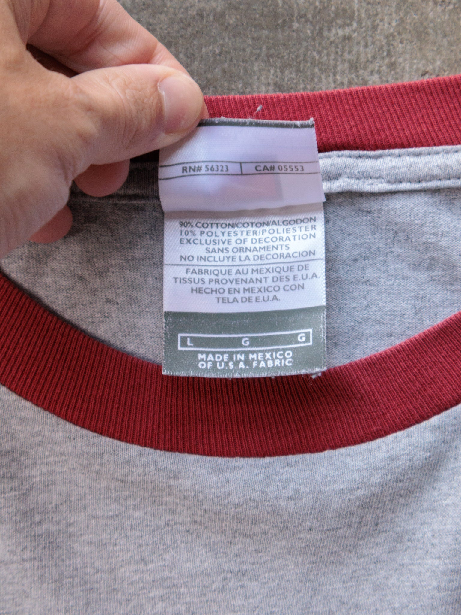 Vintage 00s Grey Alabama Nike Ringer Tee (L)