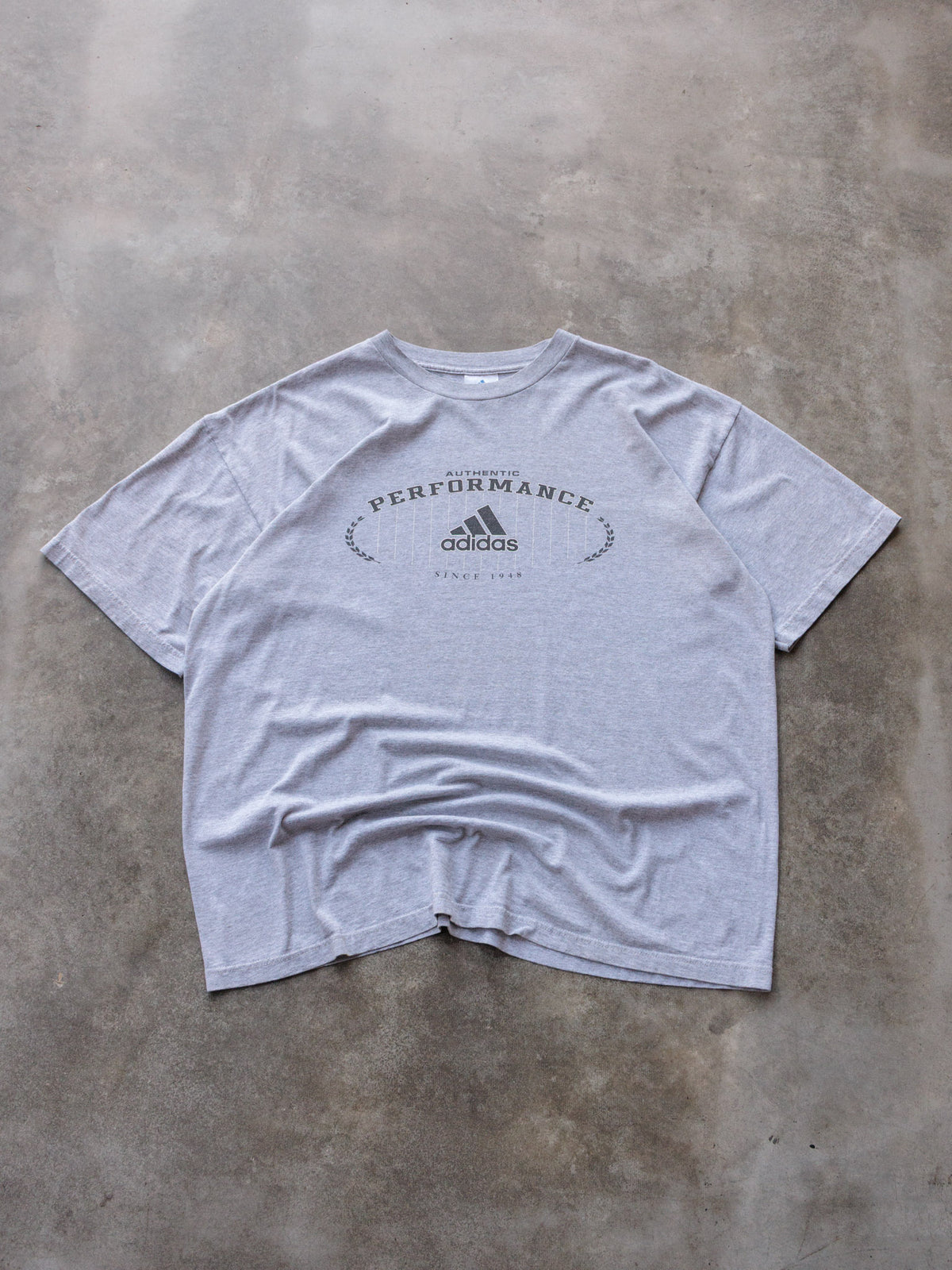 Vintage 90s Grey Adidas Performance Tee (XL)