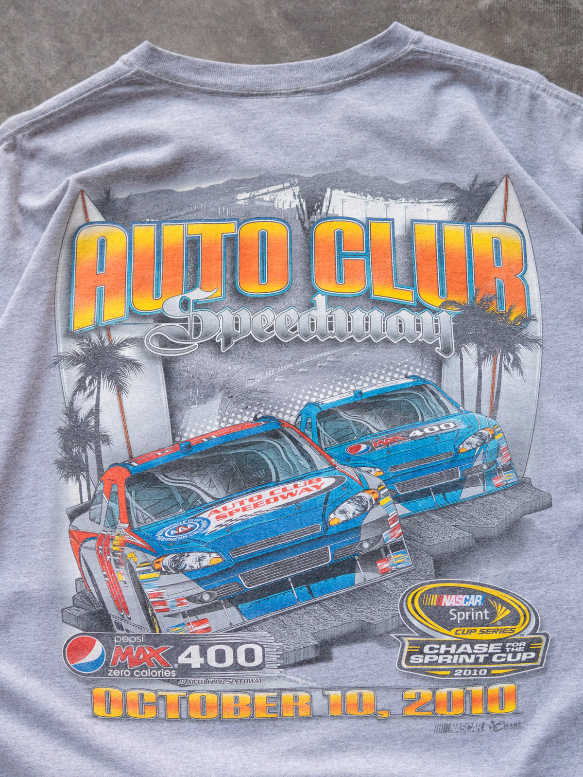 Vintage 2010 Grey NASCAR Auto Club Speedway Tee (-)