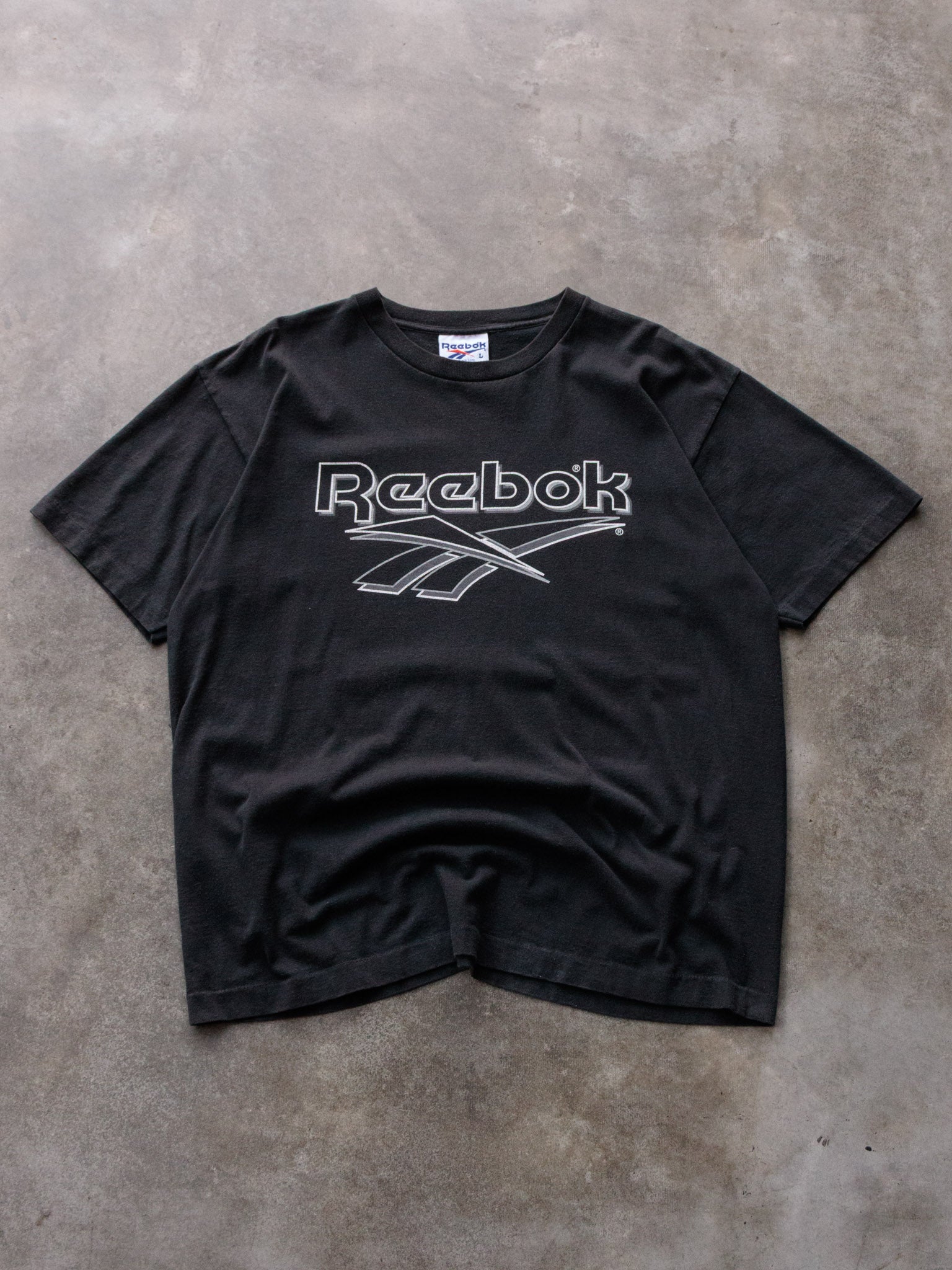Vintage 90s Black Reebok Tee (L)