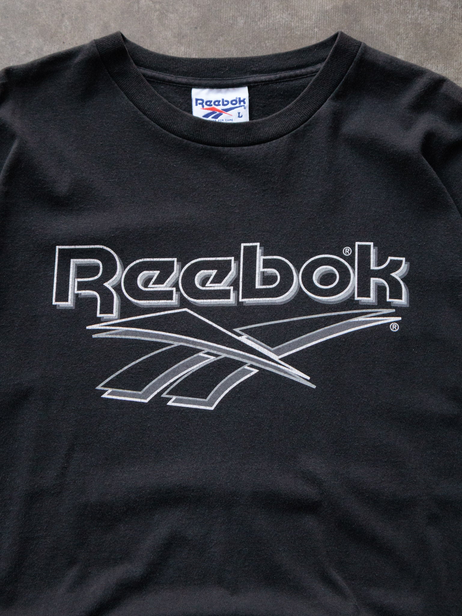 Vintage 90s Black Reebok Tee (L)