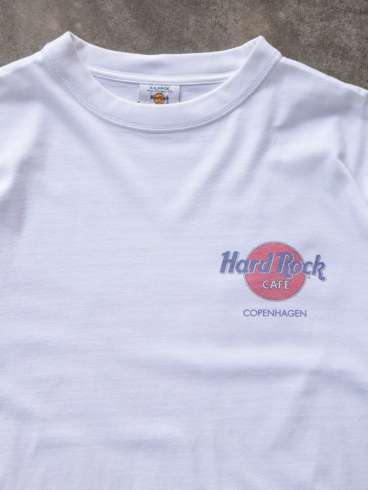Vintage White Hard Rock Cafe Copenhagen Tee (XL)