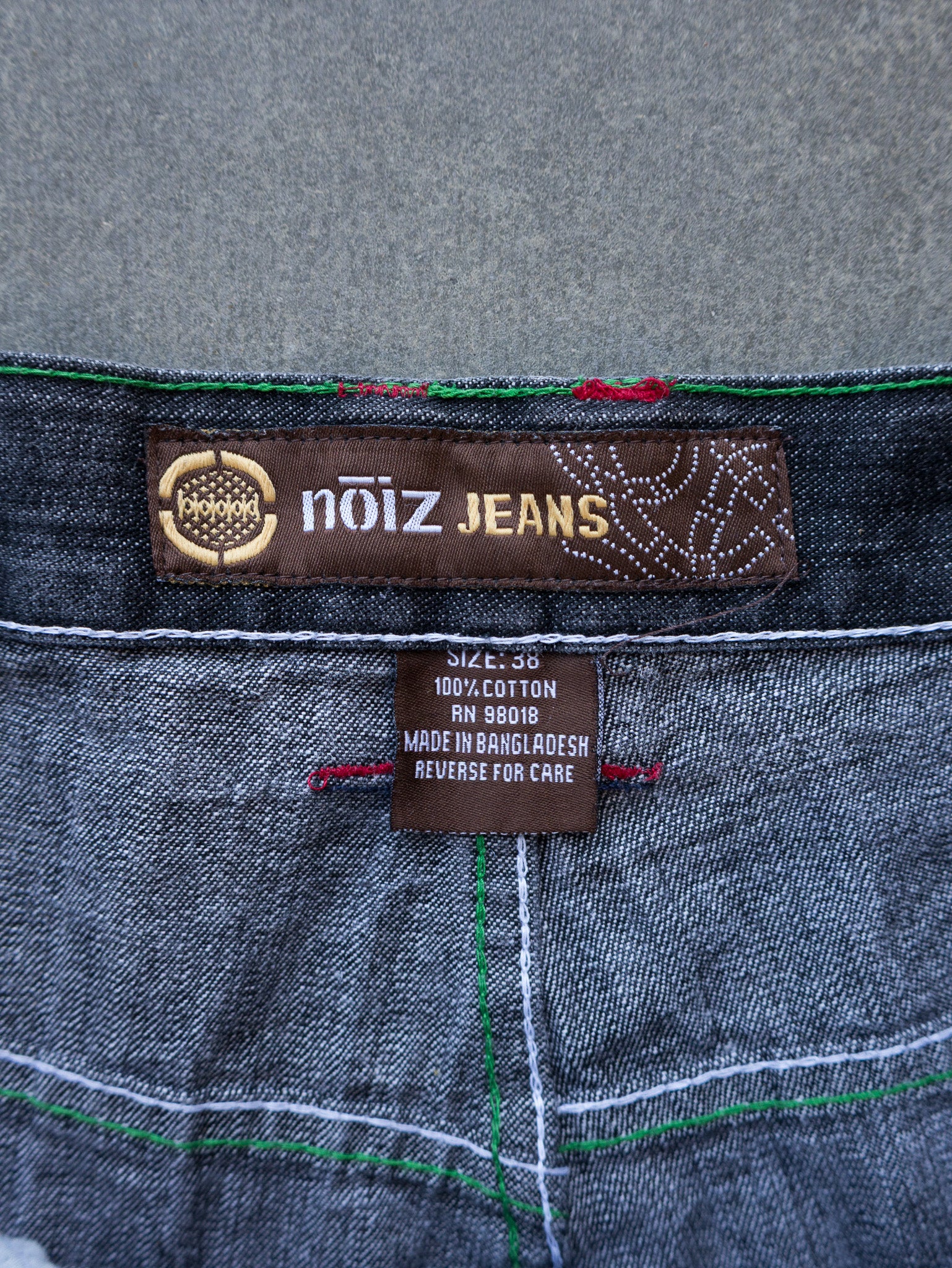 Vintage Noiz Jeans Patchwork Denim Jorts (W38)