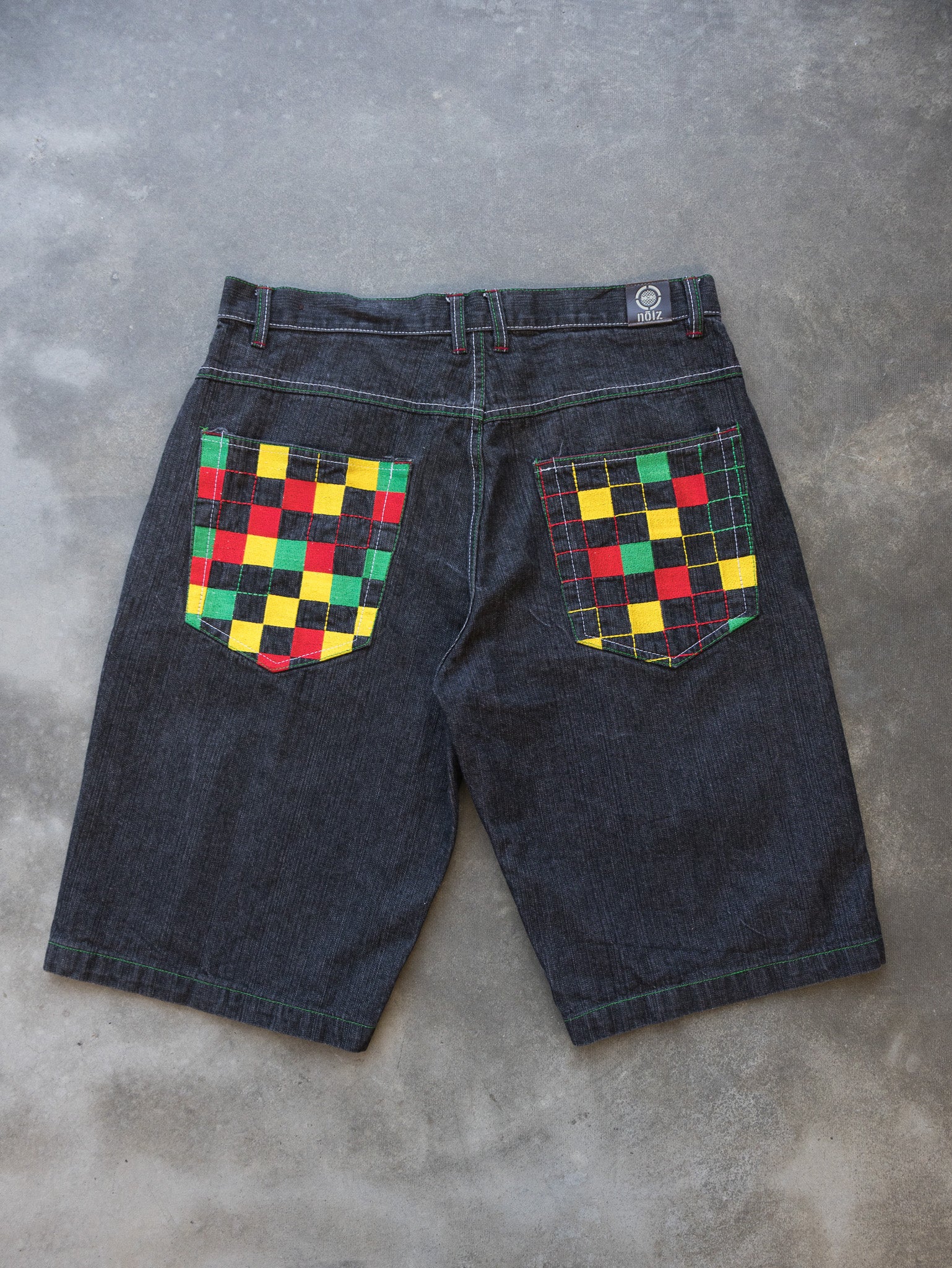 Vintage Noiz Jeans Patchwork Denim Jorts (W38)