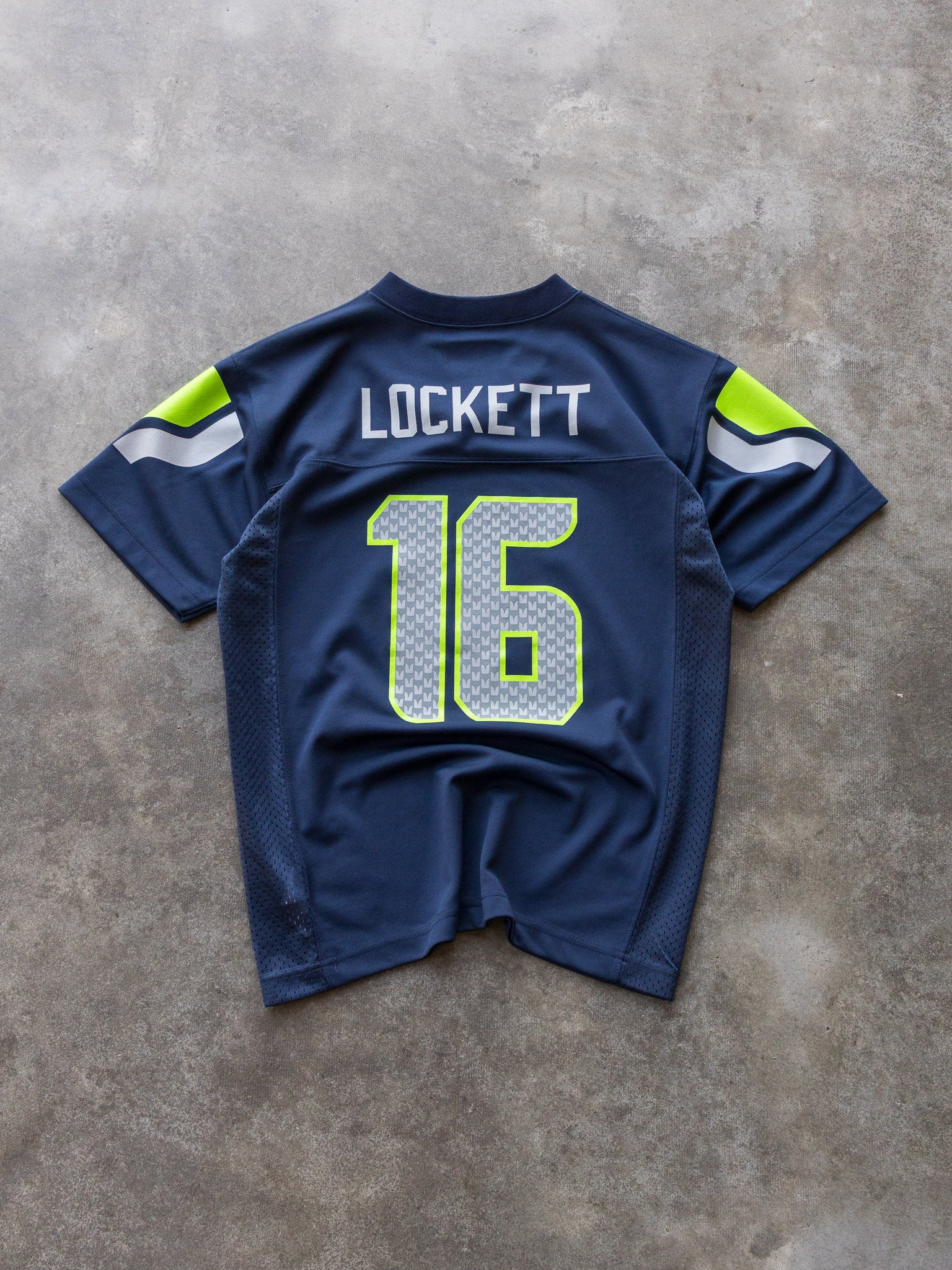 Navy Seattle Seahawks Tyler Lockett NFL Jersey (10-12Y)
