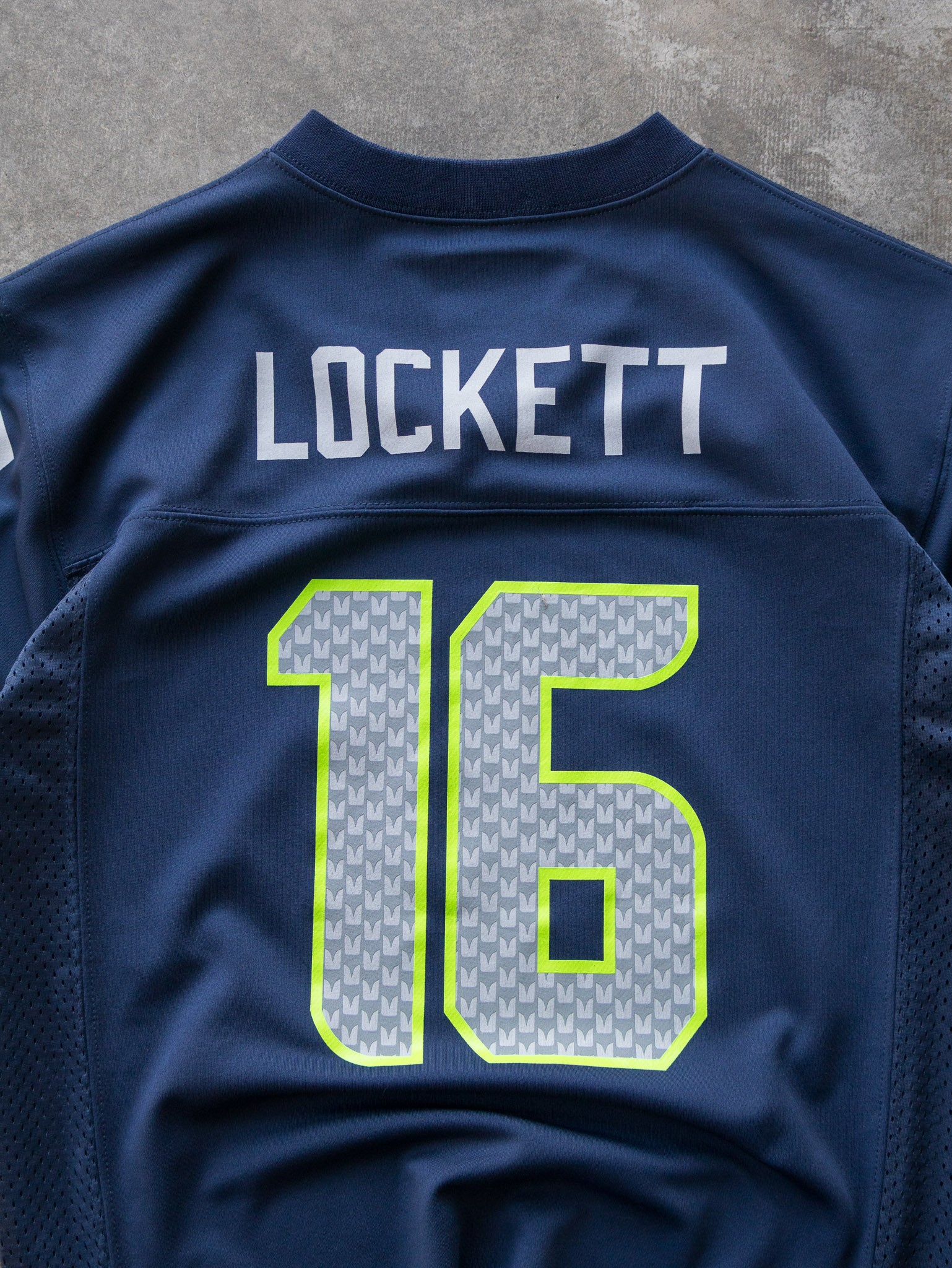 Navy Seattle Seahawks Tyler Lockett NFL Jersey (10-12Y)