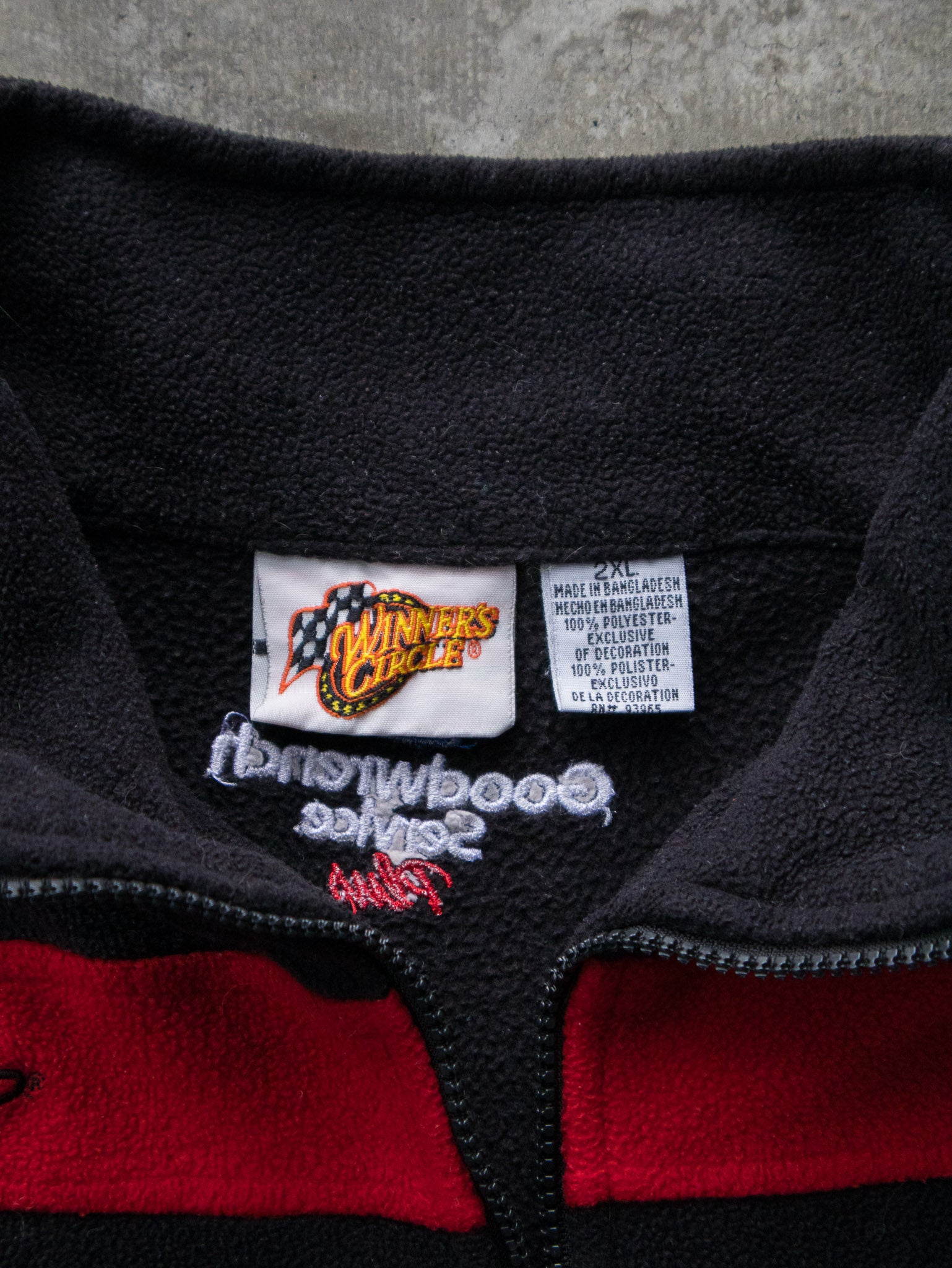 Vintage 00s Dale Earnhardt Quarter Zip Fleece Sweatshirt (2XL)