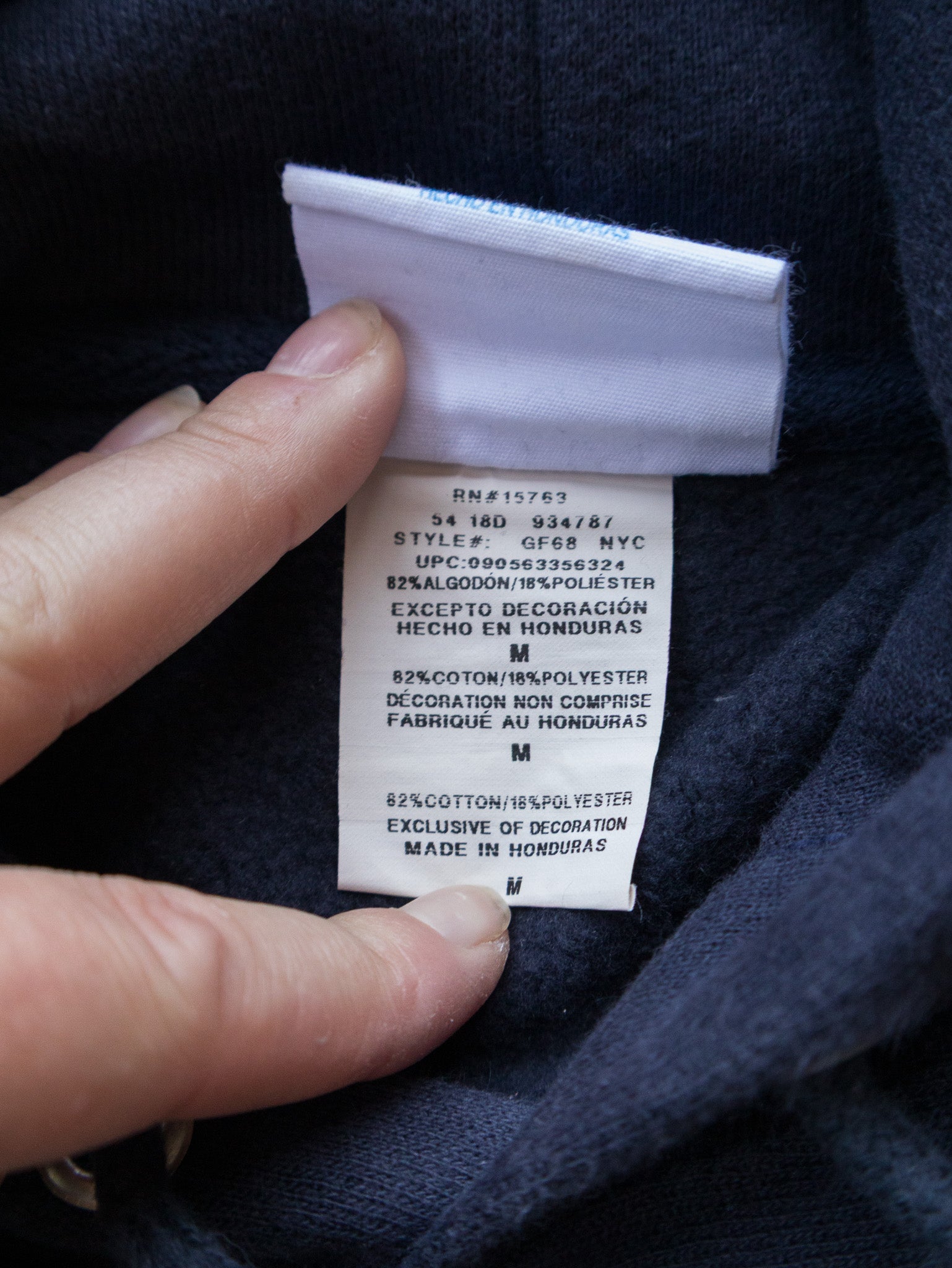 Vintage Navy Champion Reverse Weave Hoodie (M)