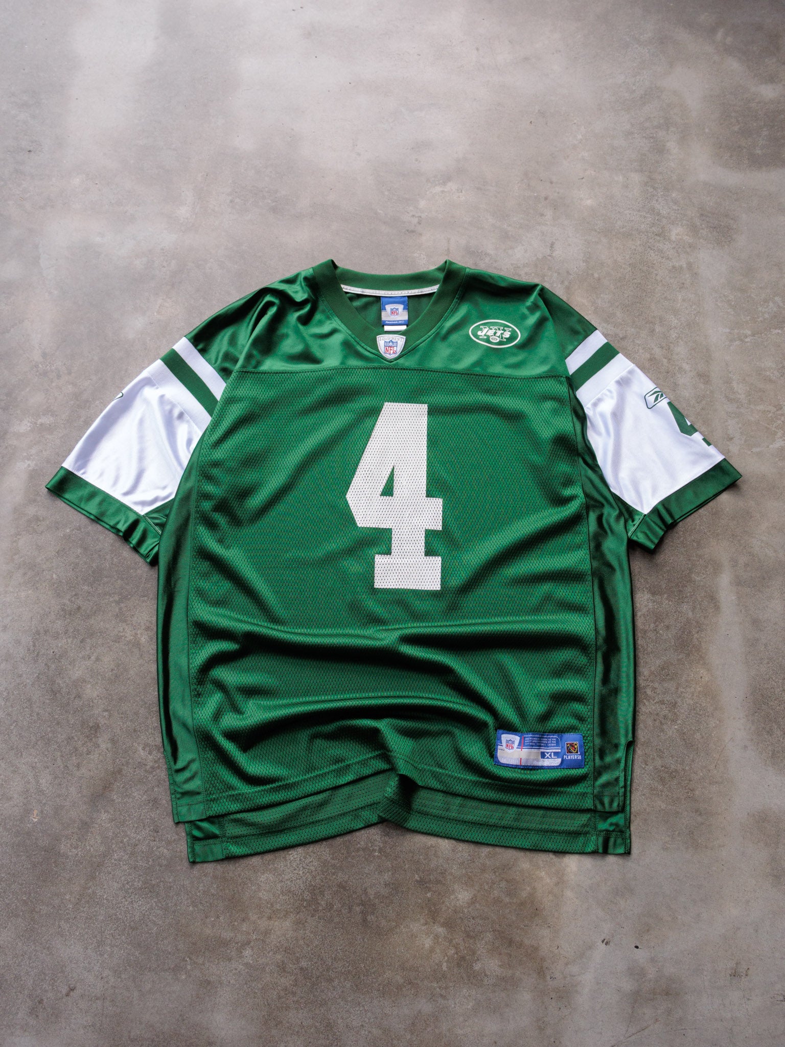 Vintage 00s Green Reebok New York Jets Favre Jersey (XL)