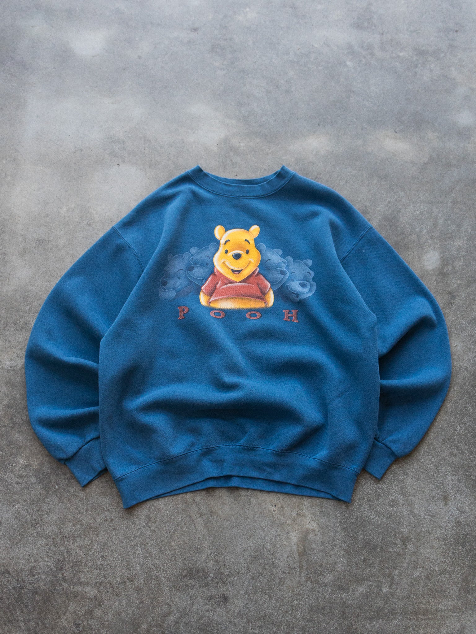 Vintage Blue Winnie The Pooh Sweatshirt (M)